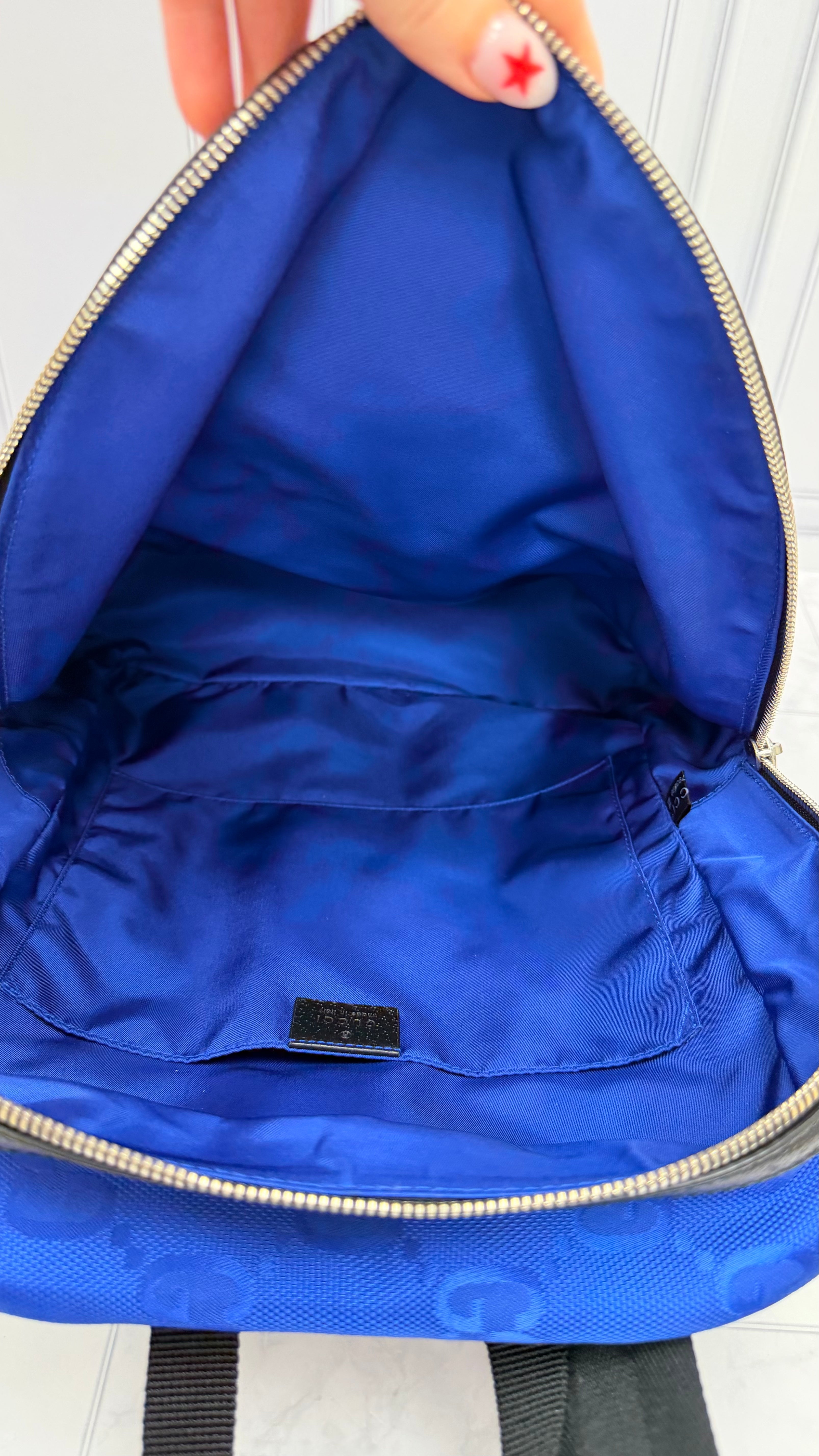 *DONS DROP* Gucci Blue GG Econyl Nylon Off The Grid Backpack