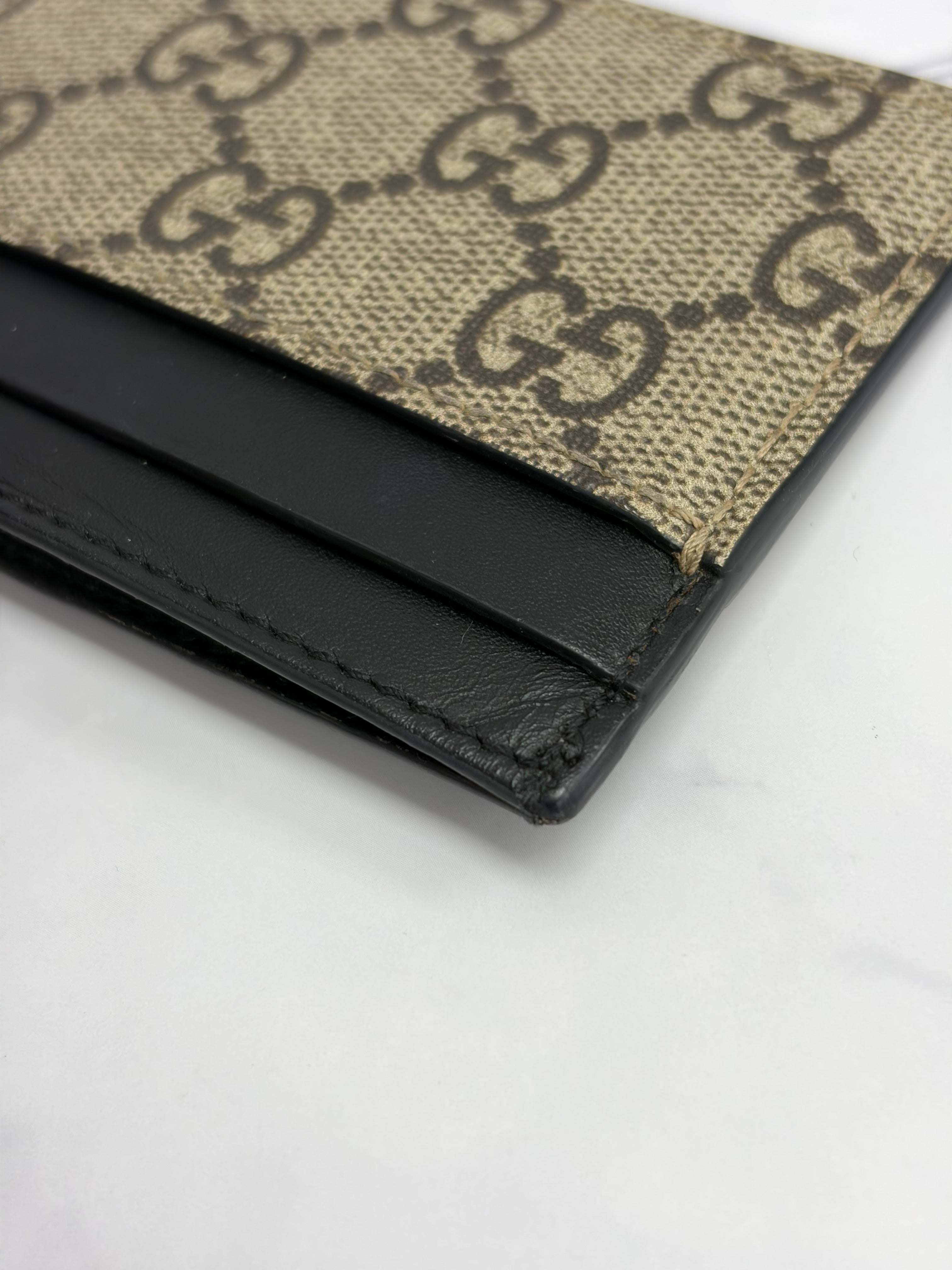 Gucci GG Supreme King Snake Canvas Card Holder