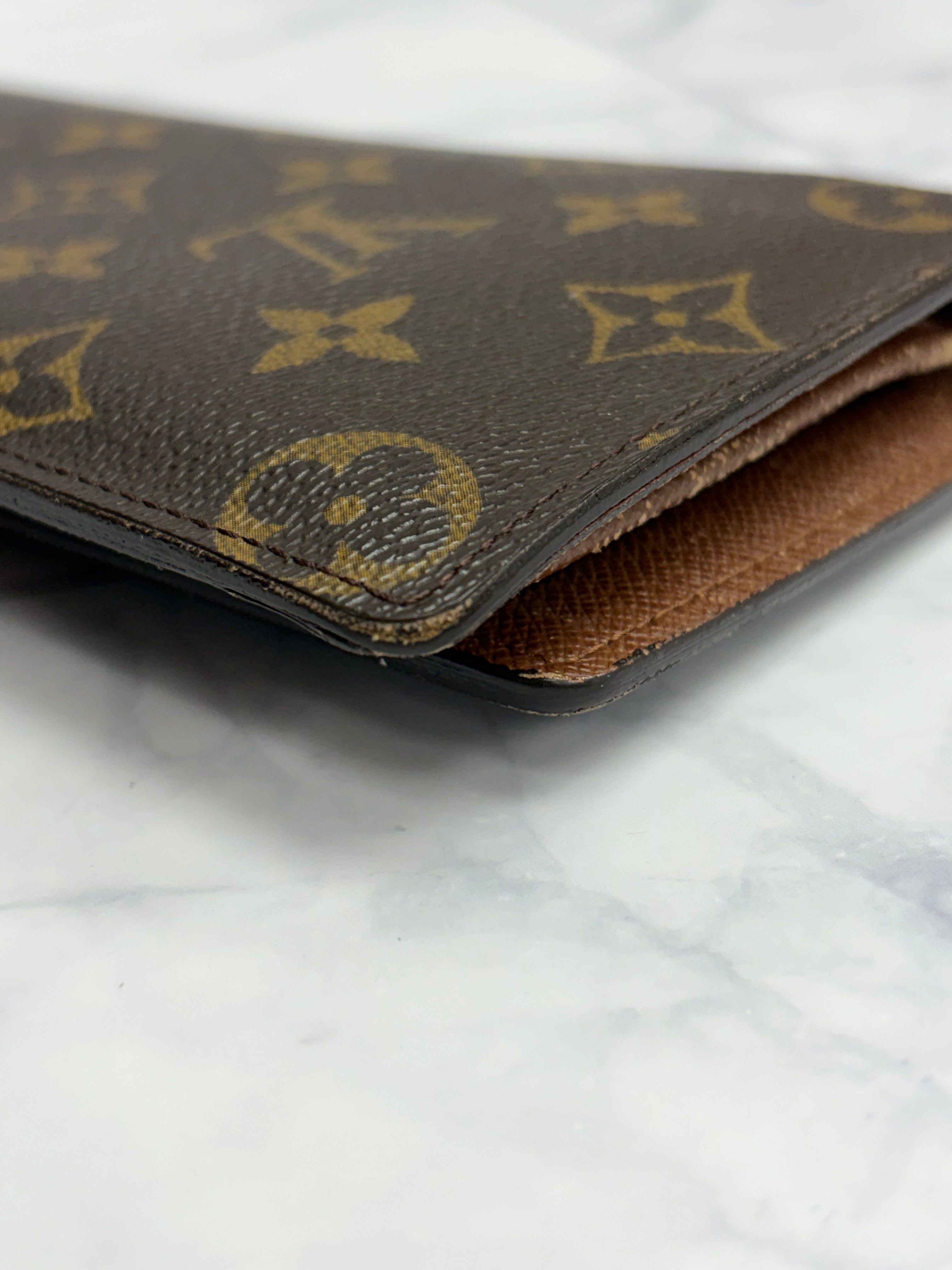 Louis Vuitton Monogram Brazza Long Wallet