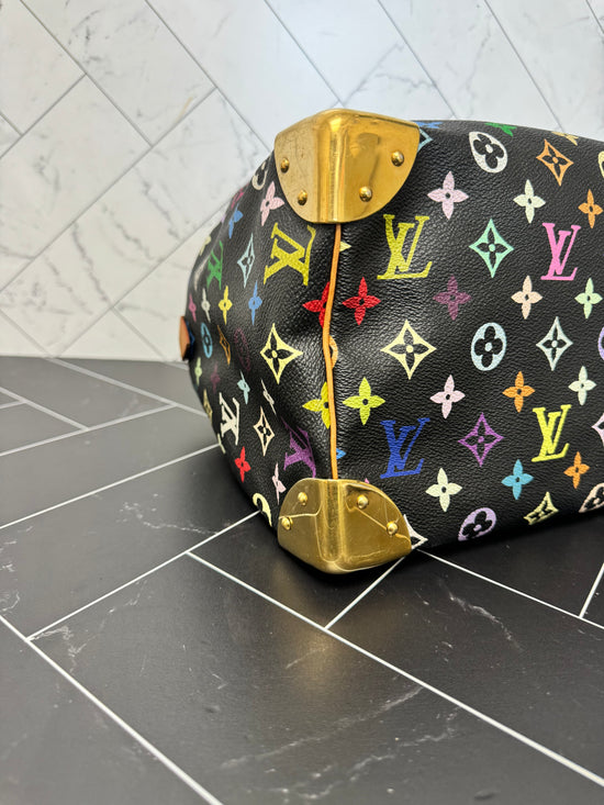 Louis Vuitton Black Multicolore Speedy 30