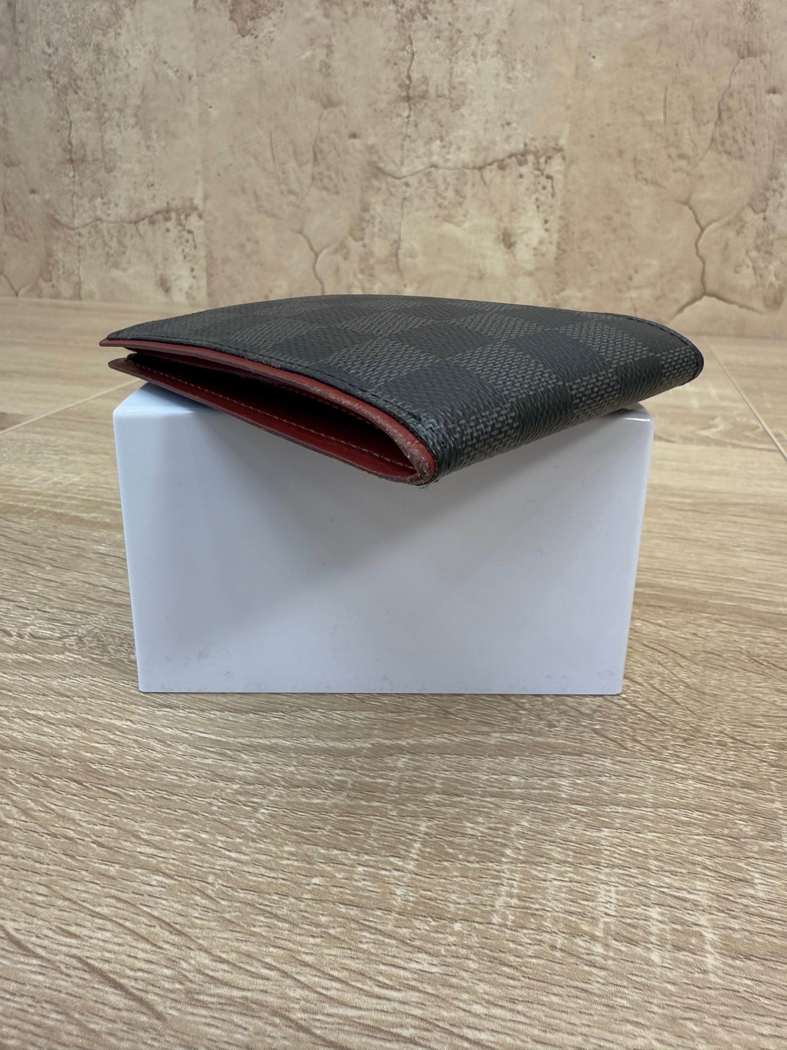 Louis Vuitton Damier Graphite Red Trim Bifold Wallet