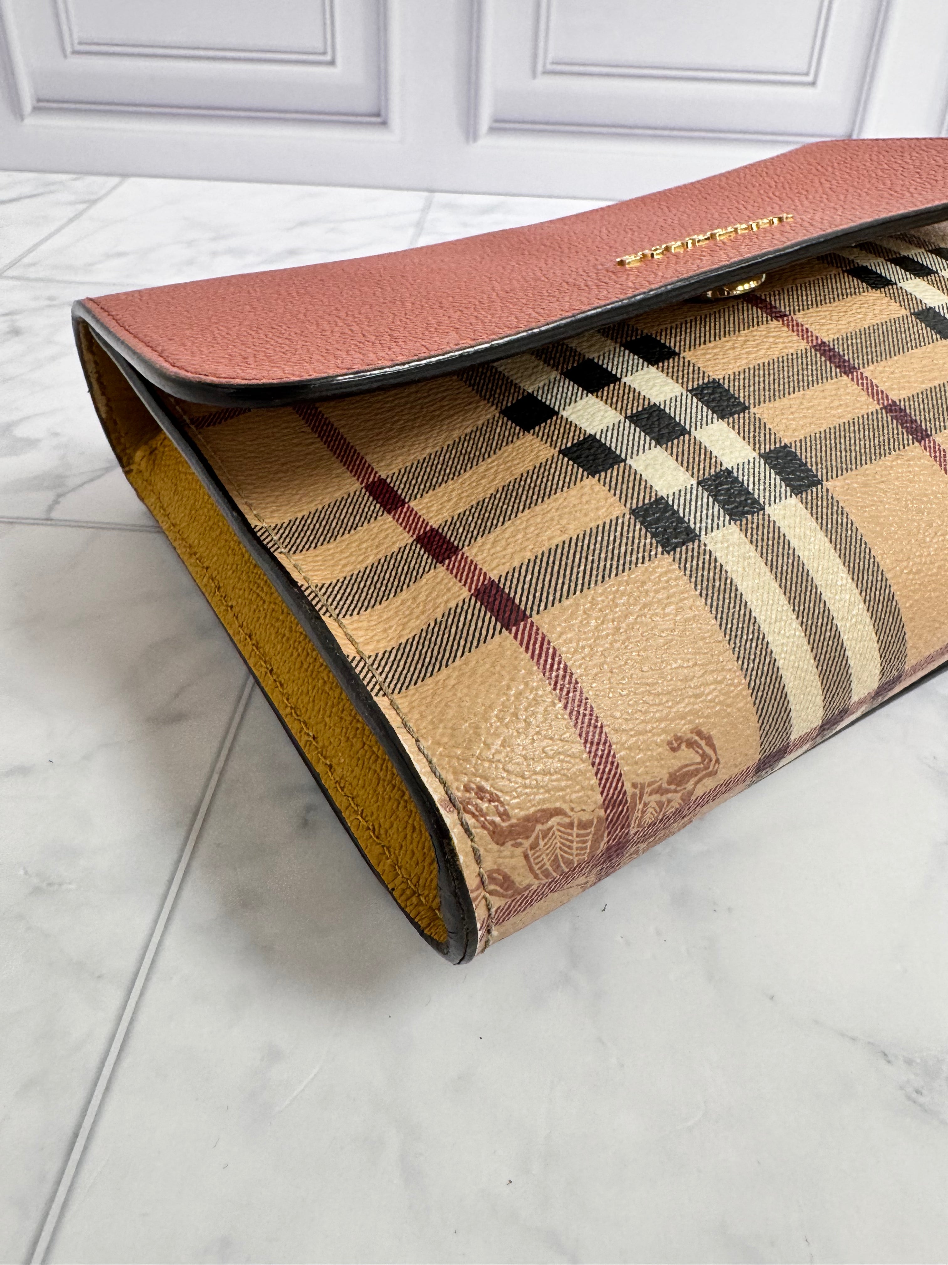 *DONS DROP* Burberry Haymark Check Coated Canvas & Tricolor Leather Small Loxley Crossbody
