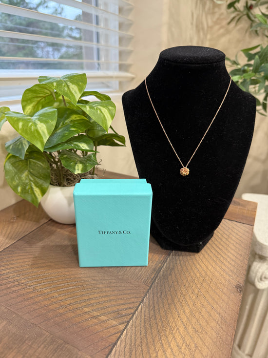 Tiffany & Co. Rose Gold Paloma Picasso Crown of Hearts Necklace