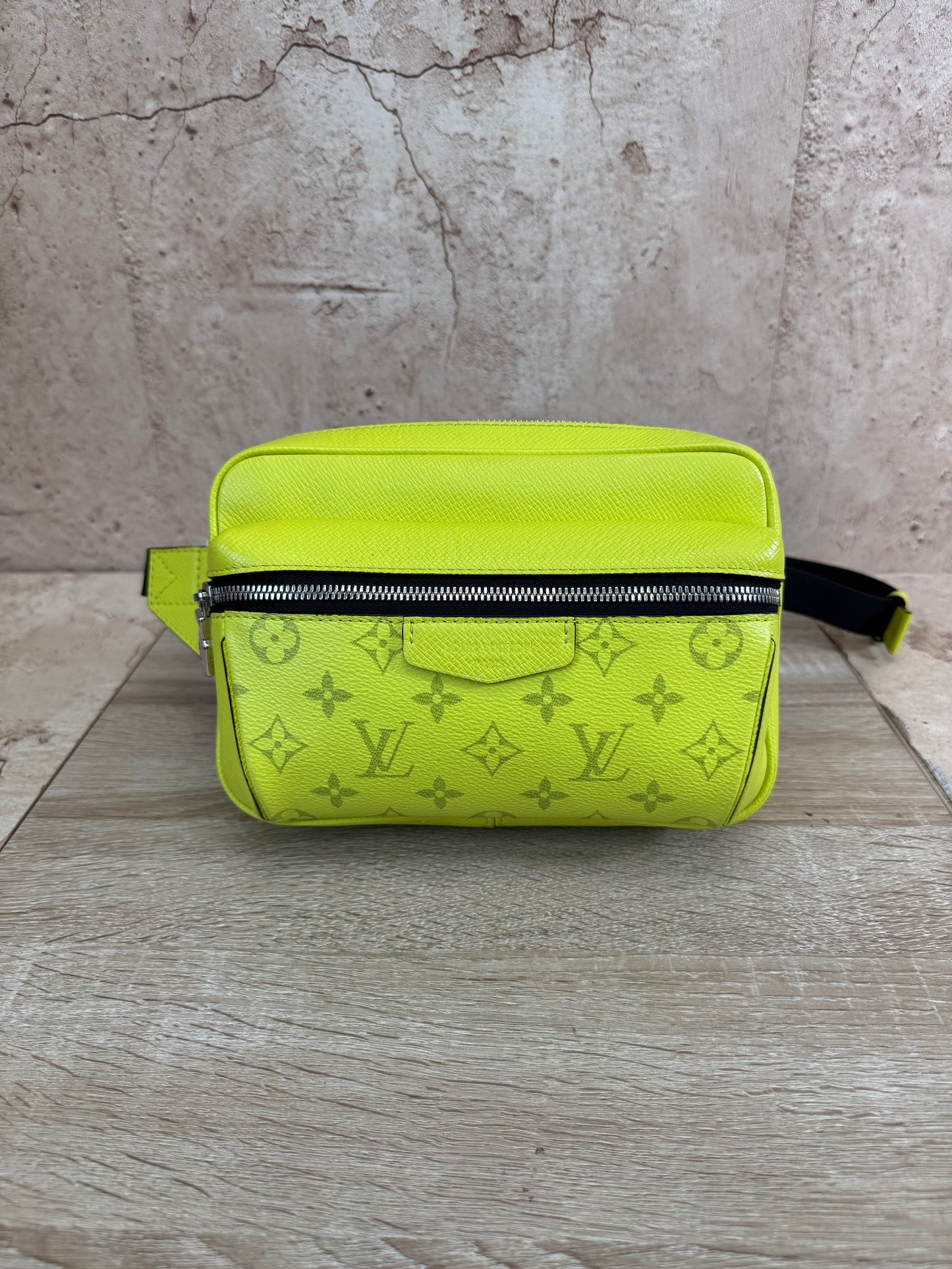 LIKE NEW Louis Vuitton Monogram Yellow Taigarama Outdoor Bumbag