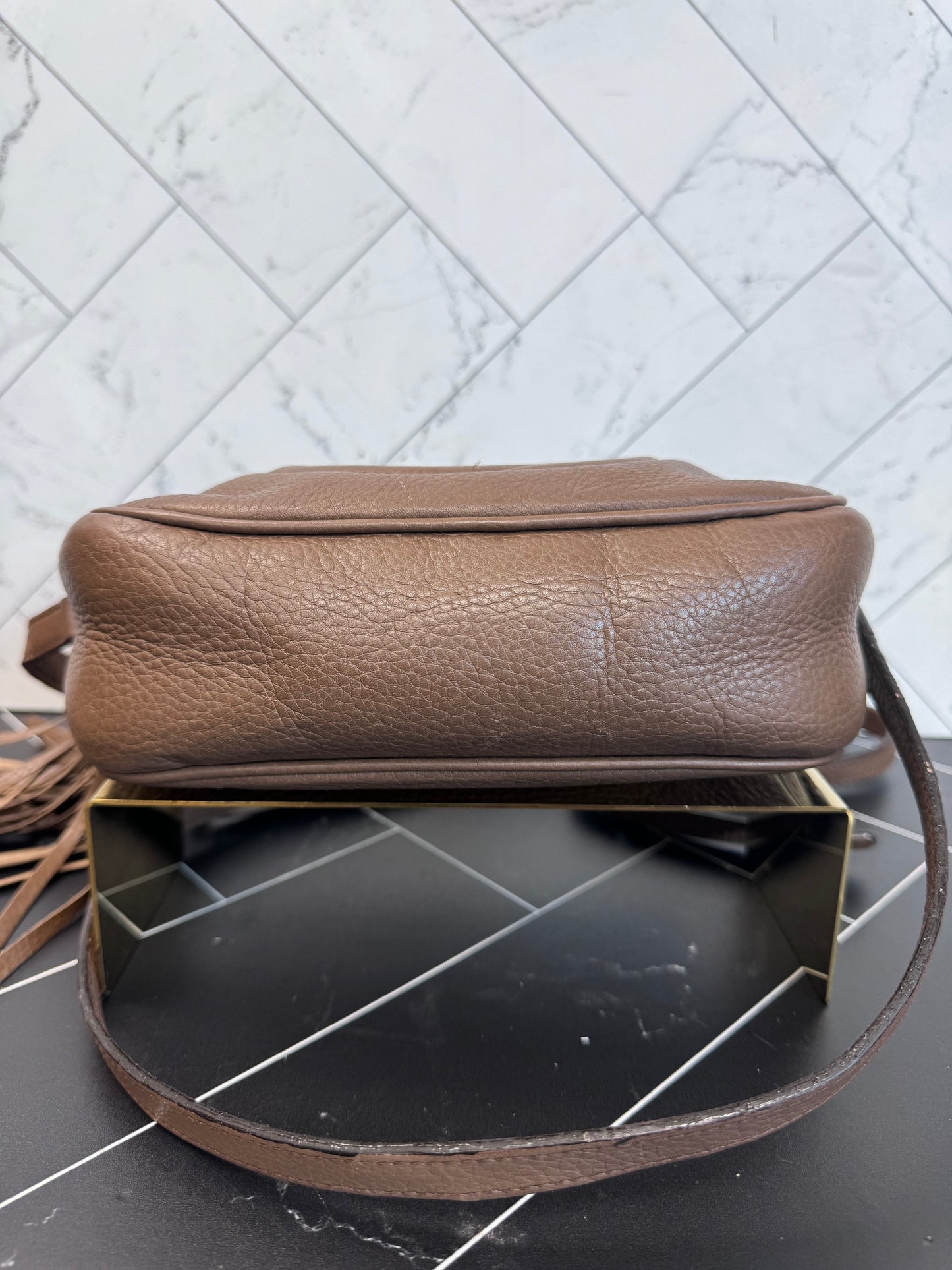 Gucci Brown Leather Soho Crossbody Bag