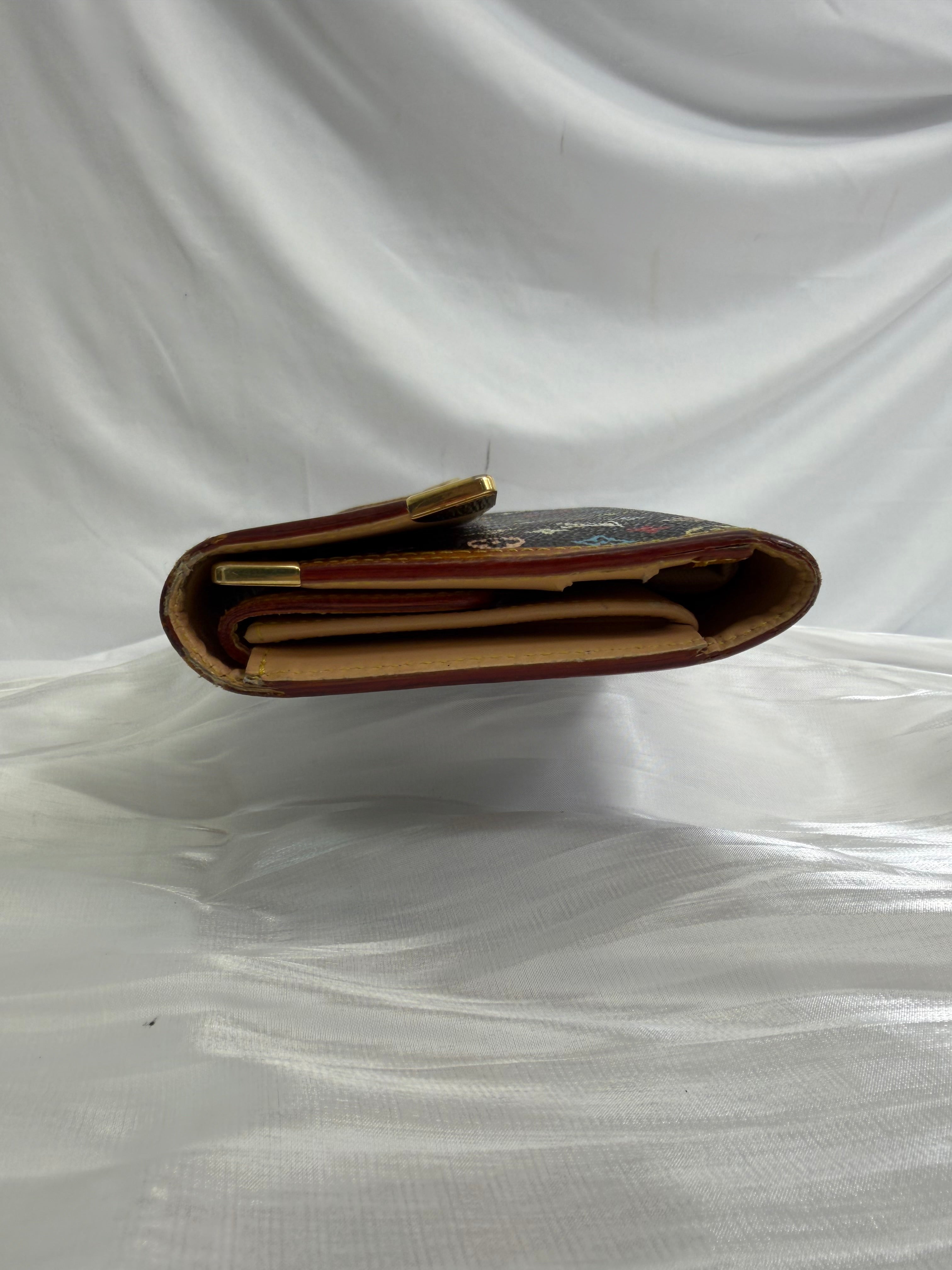 Louis Vuitton Monogram Black Multicolore International Wallet