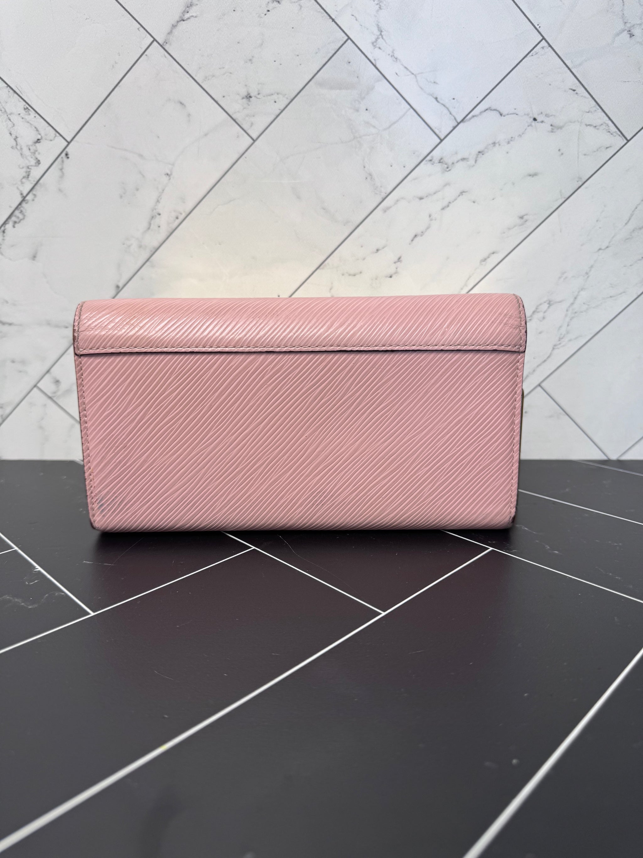 Louis Vuitton Pink Epi Twist Sarah Wallet