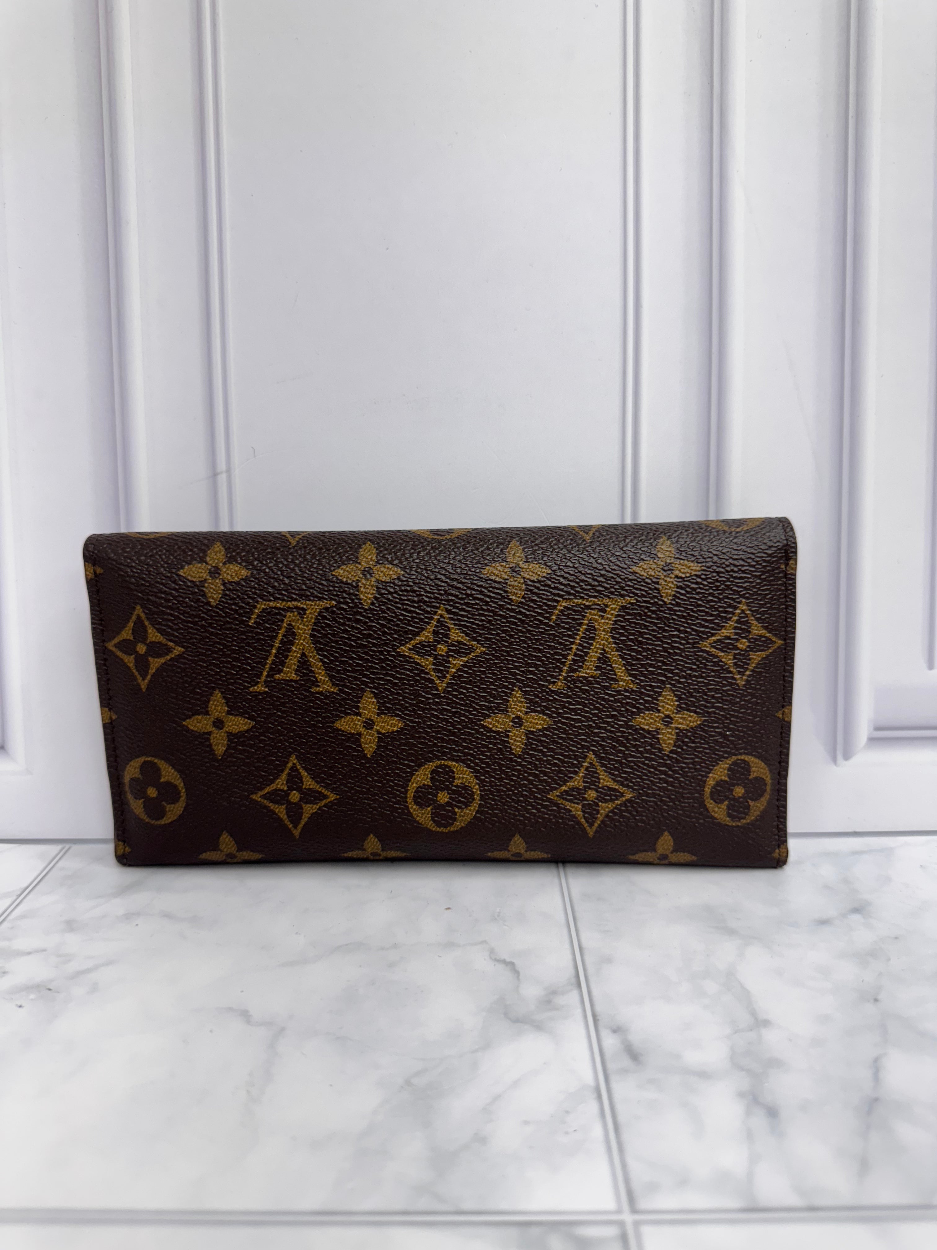 Louis Vuitton Monogram And Fuchsia Josephine Wallet w/ Pouch