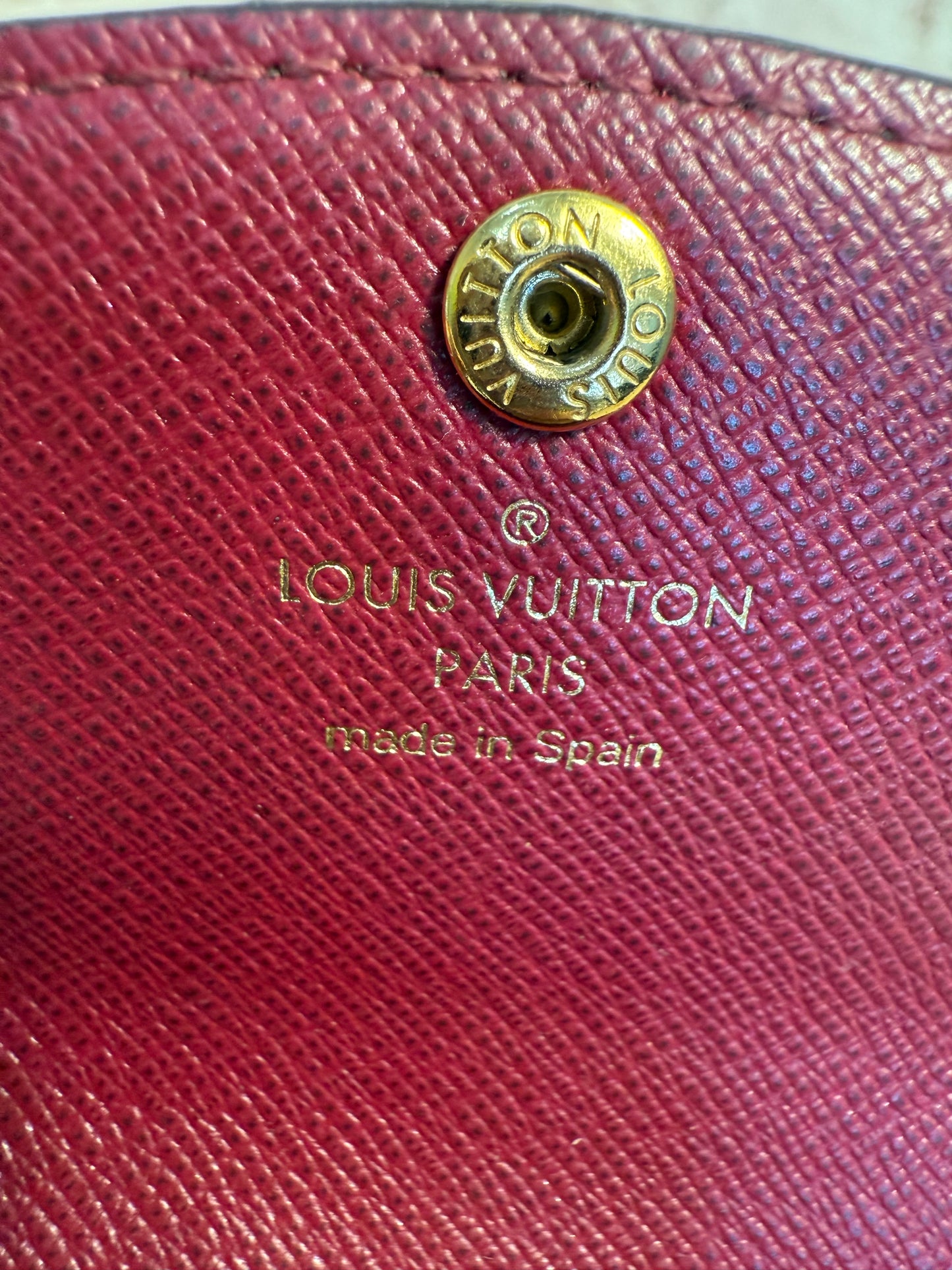 Louis Vuitton Monogram Fuschia Rosalie Wallet