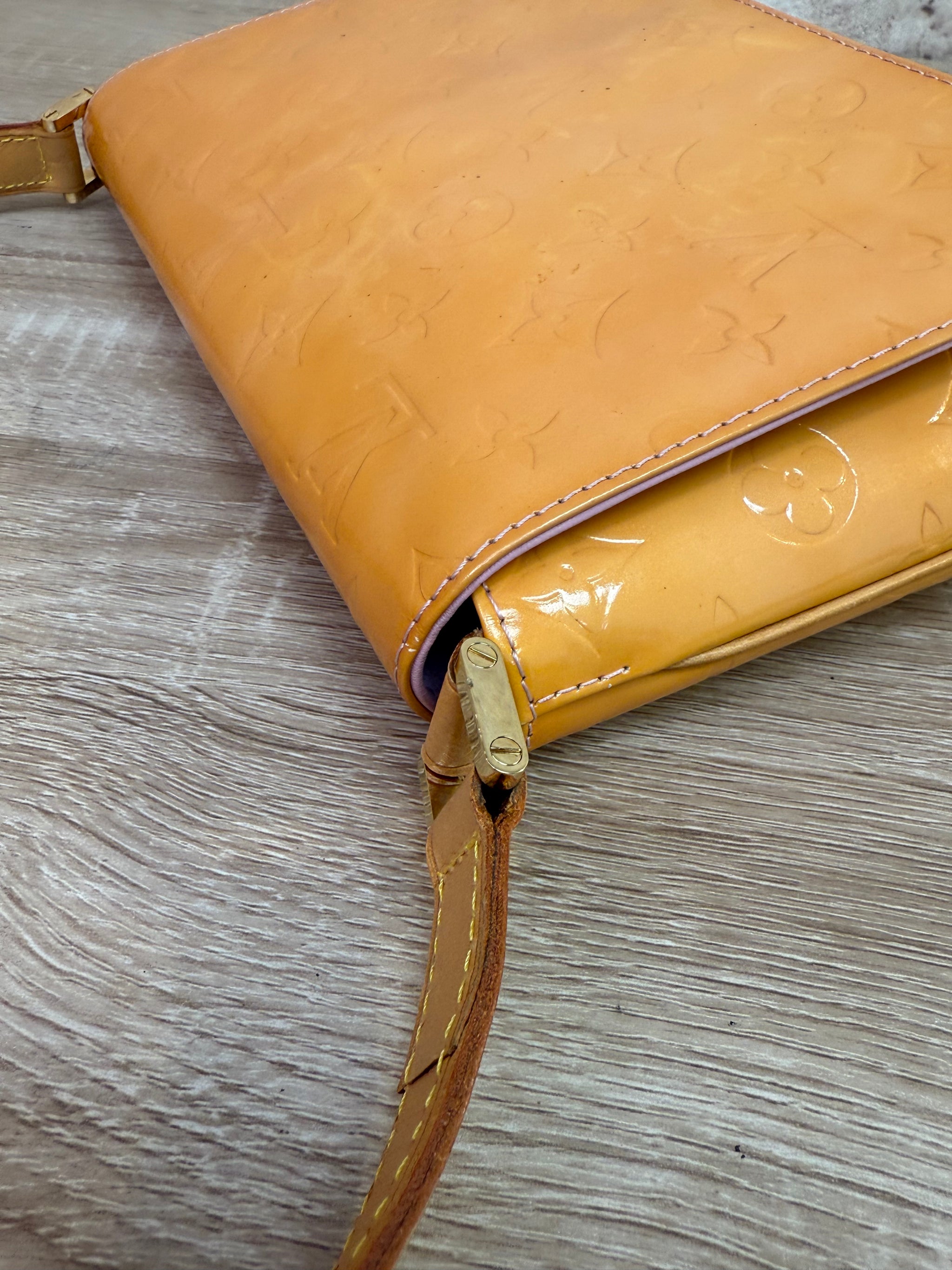 Louis Vuitton Orange Vernis Thompson Street Shoulder Bag