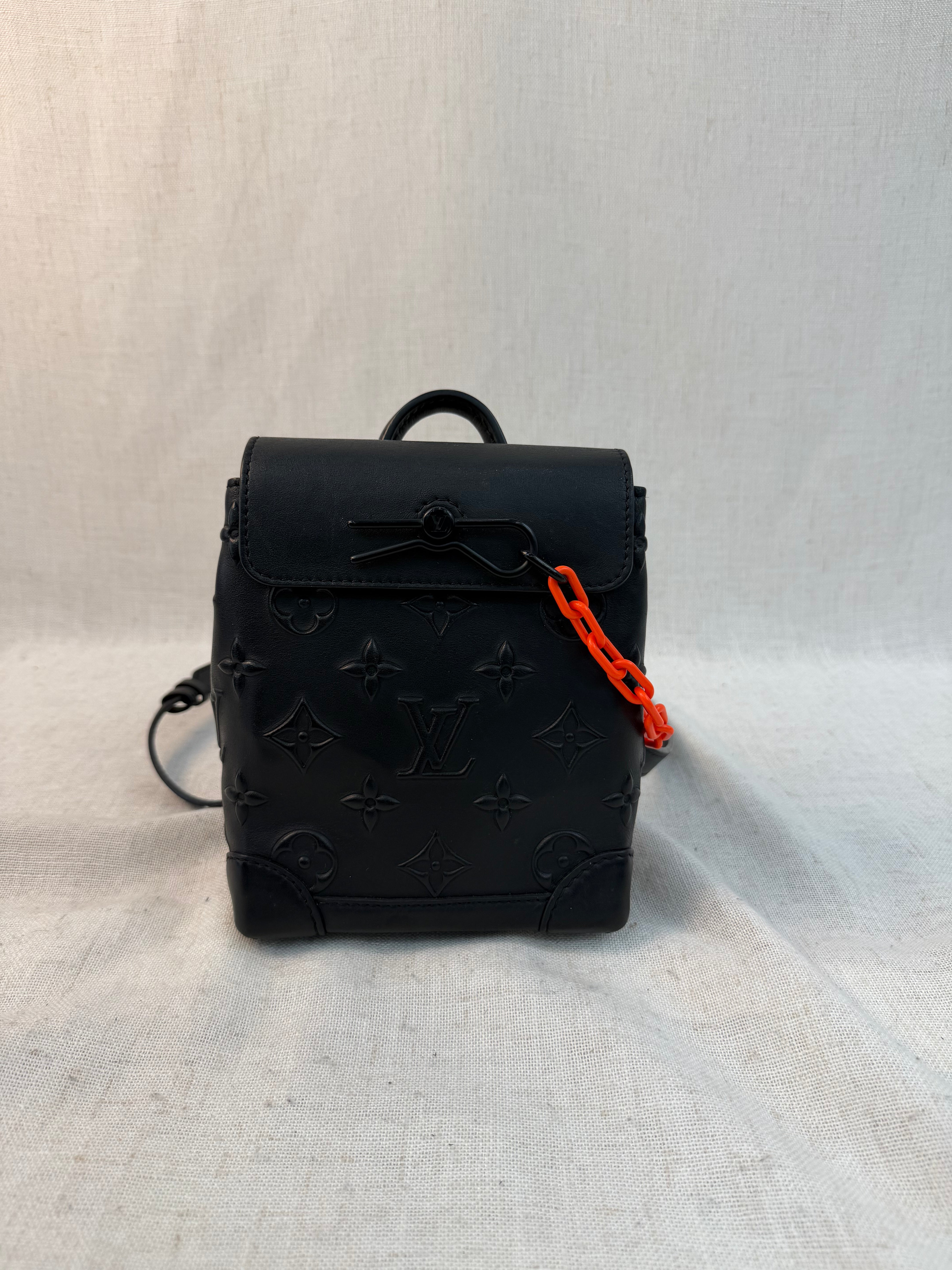 Louis Vuitton Monogram Black Seal Steamer XS