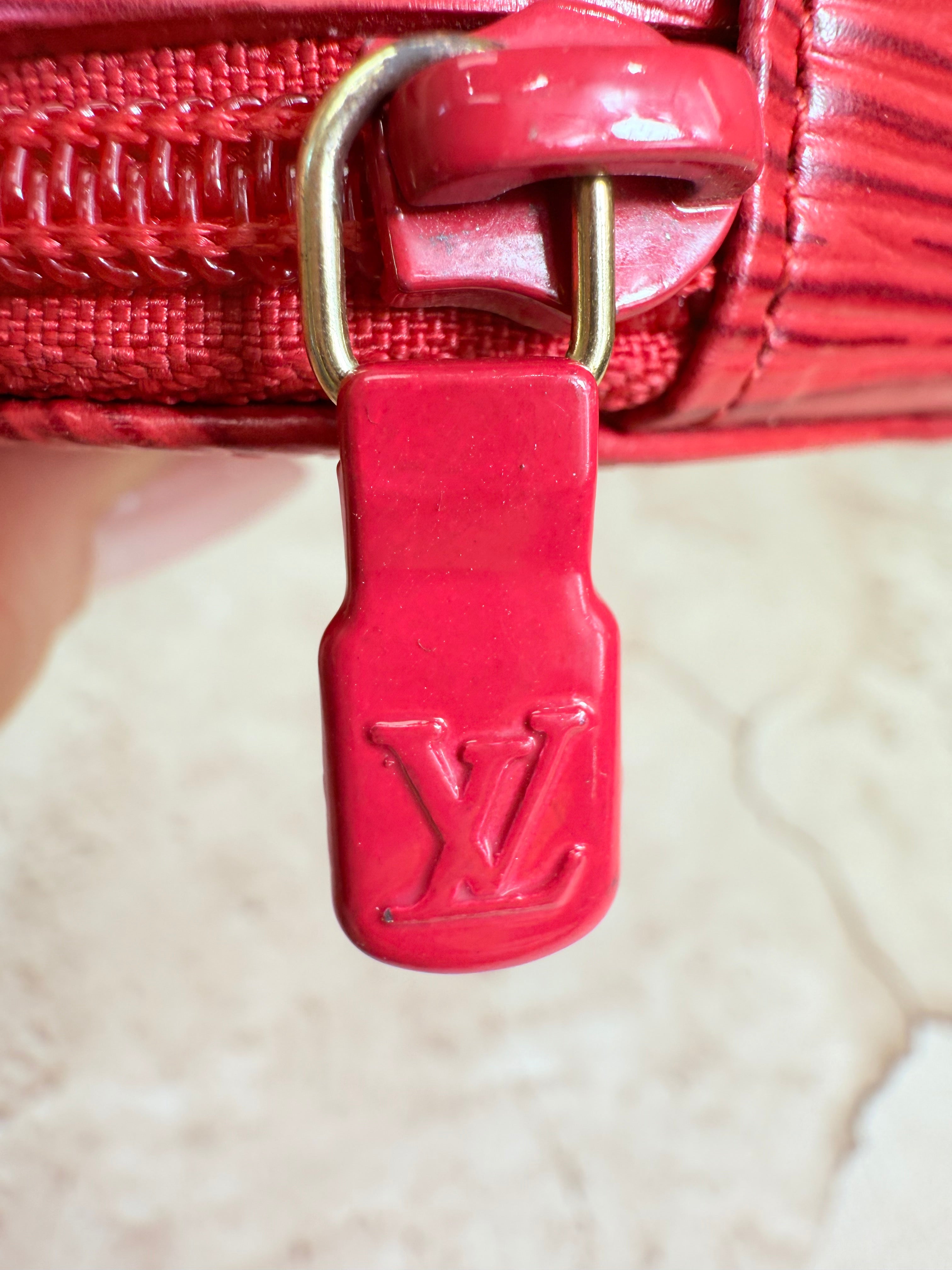 Louis Vuitton Red Epi Jewelry Case