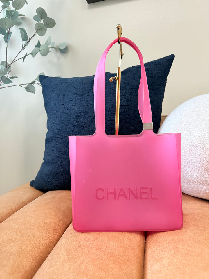 Chanel Fuchsia Jelly Tote Bag