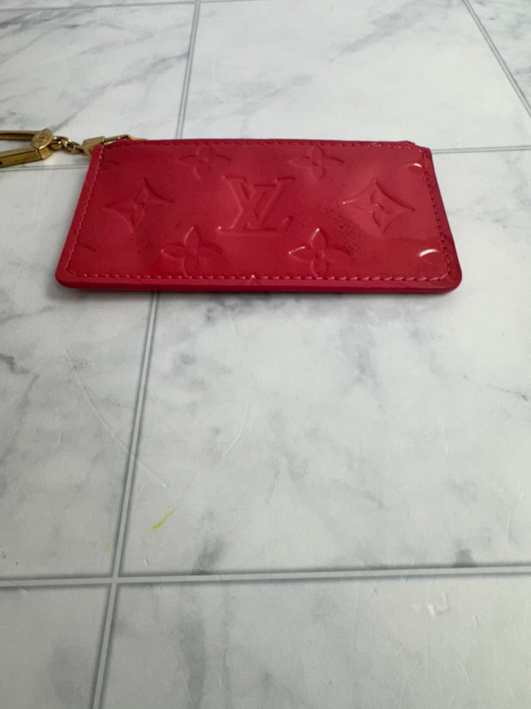 Louis Vuitton Pink Vernis Pochette Cles