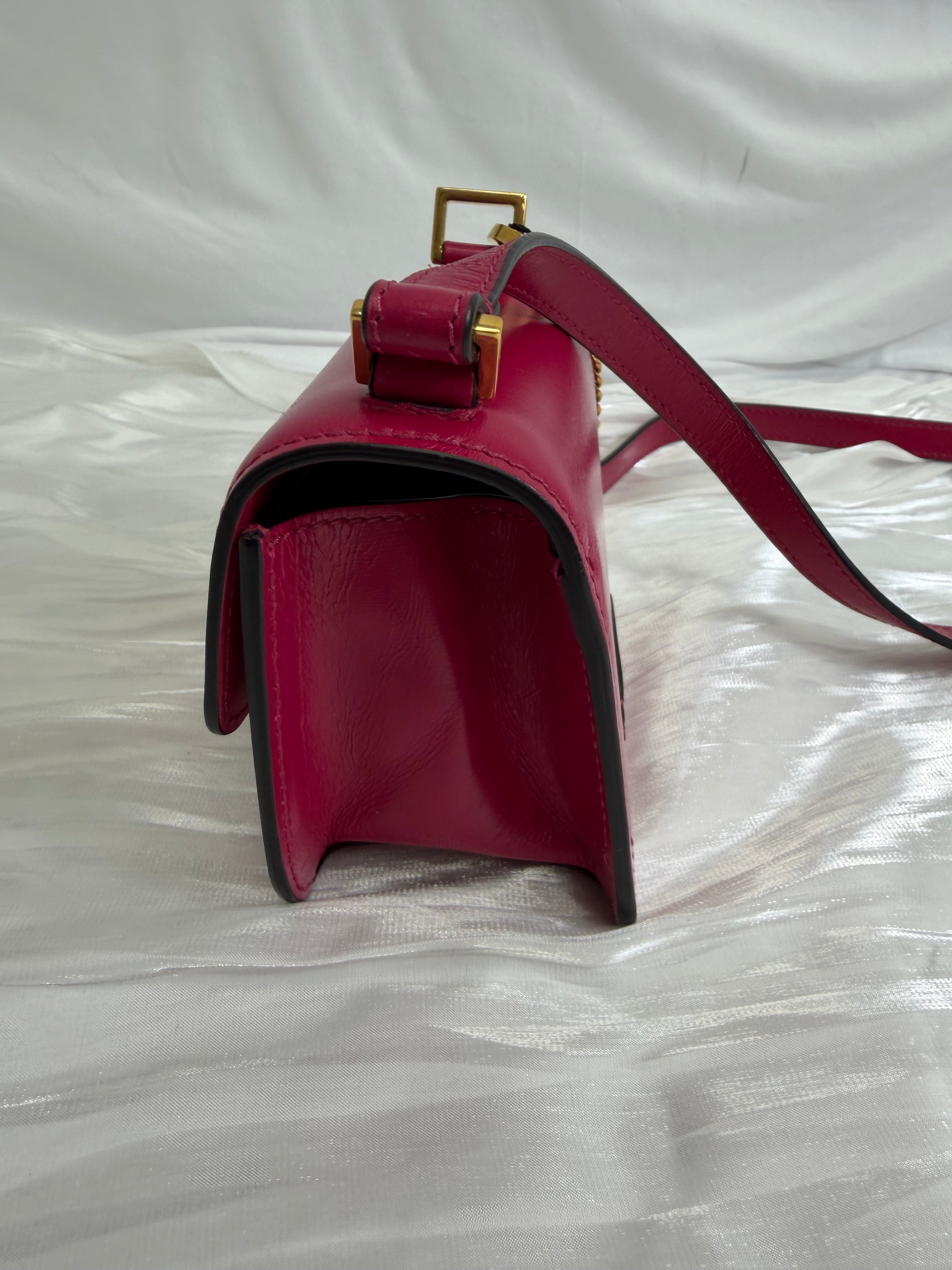 Valentino Garavani Fuchsia Leather VSling Crossbody