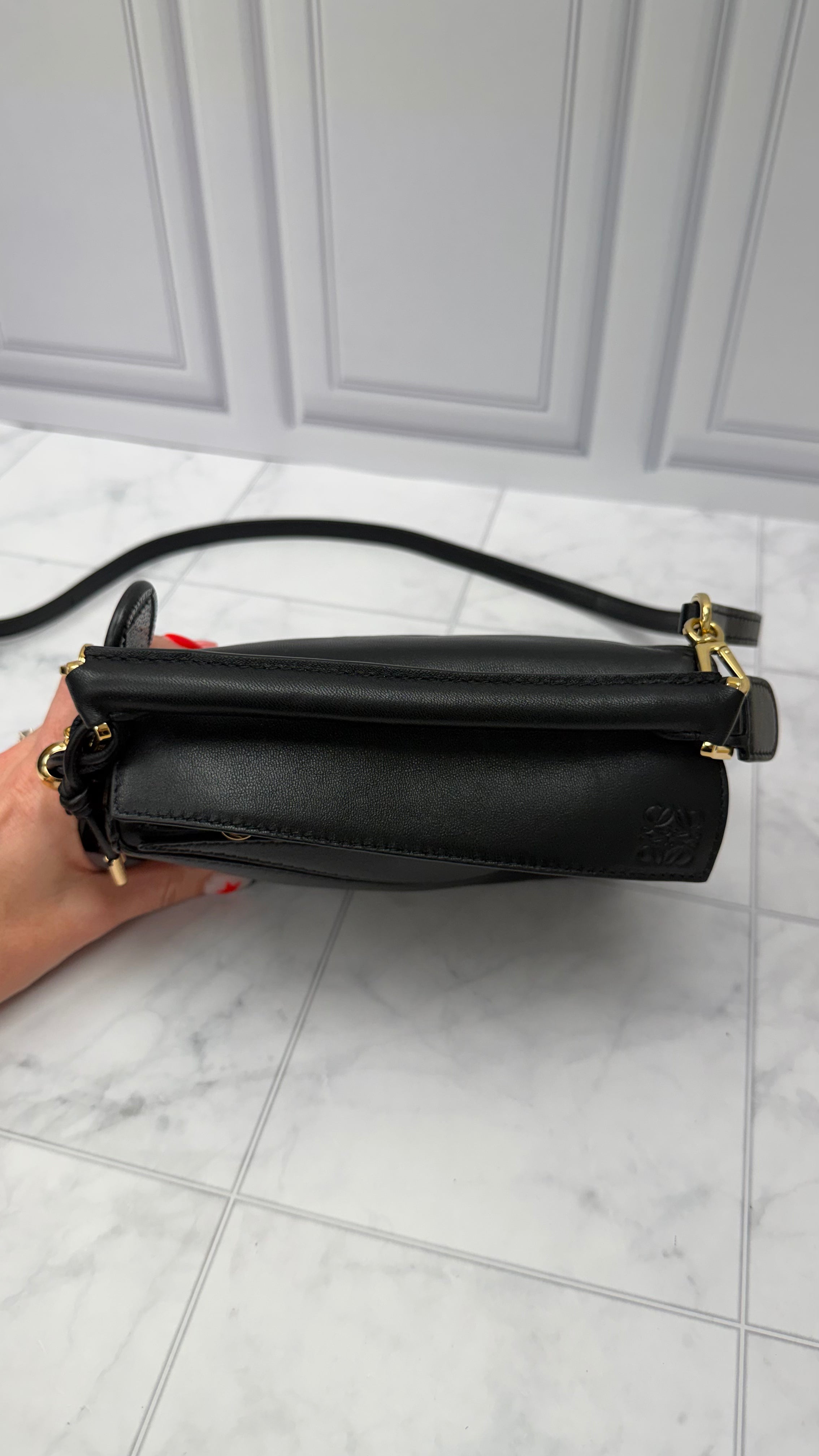 *DONS DROP* LIKE NEW- Loewe Black Lambskin Mini Puzzle Bag