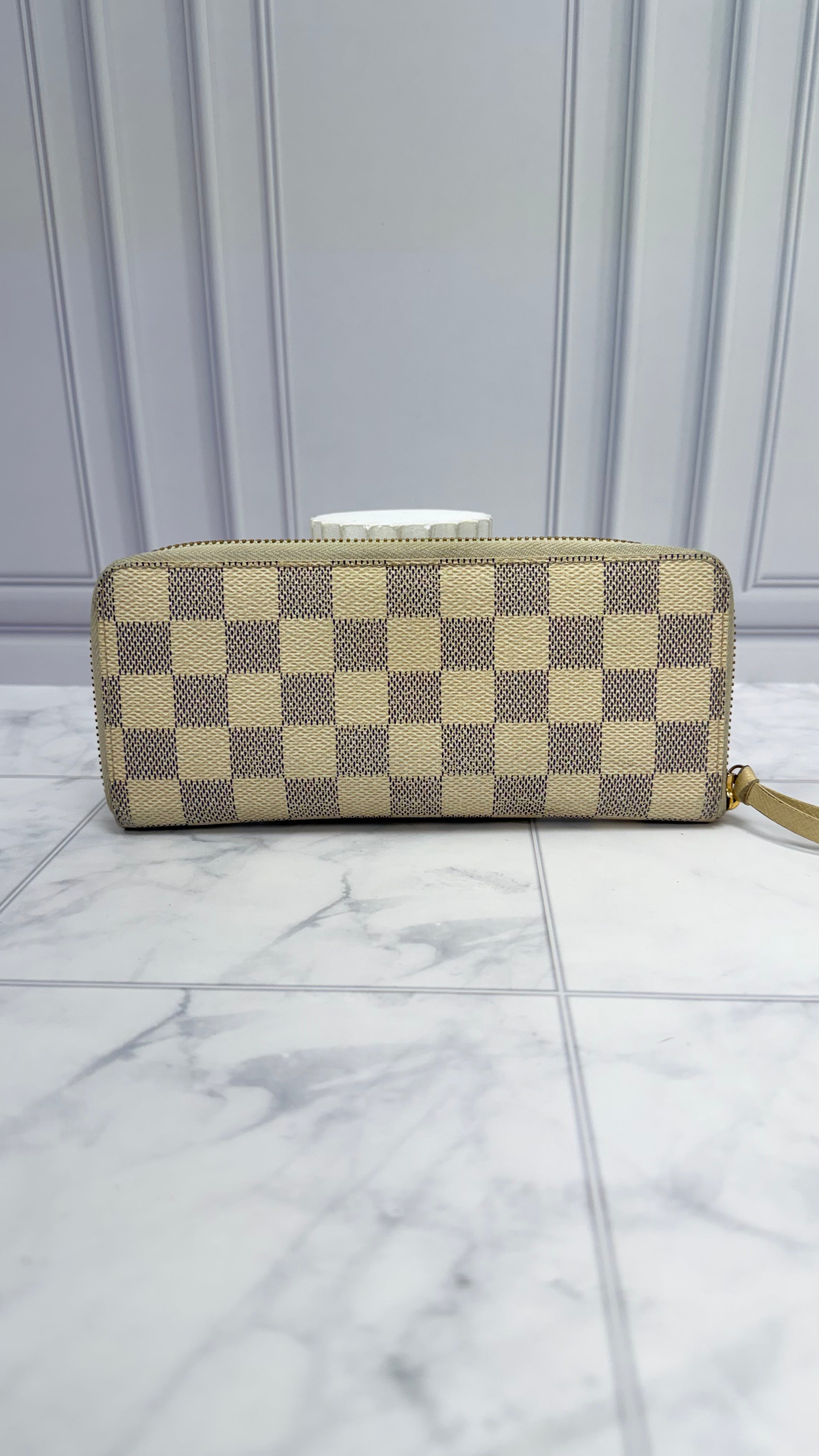 Louis Vuitton Damier Azur Clemence Zippy Wallet