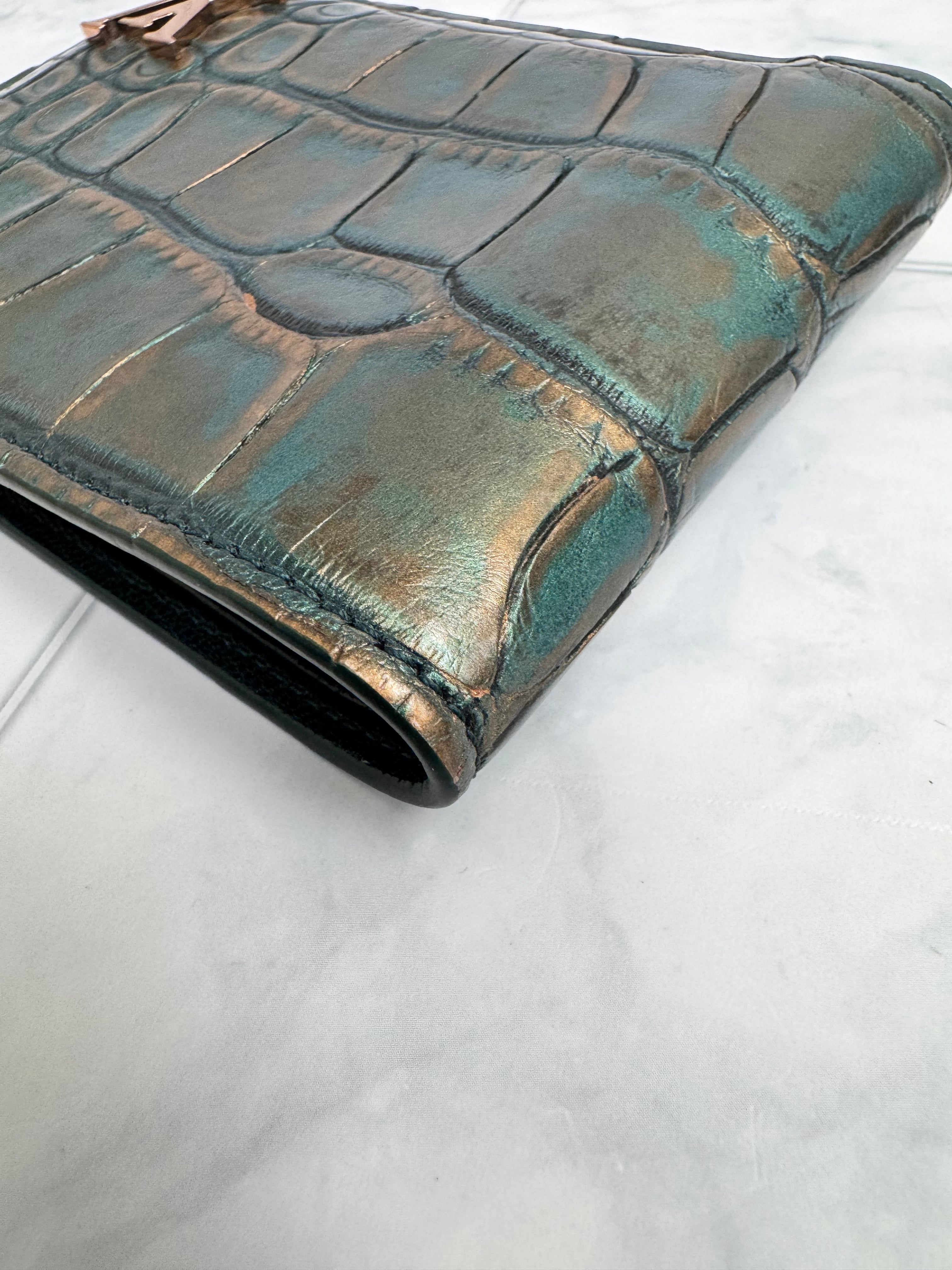 Louis Vuitton Scarabeo Croc Leather Multiple Wallet