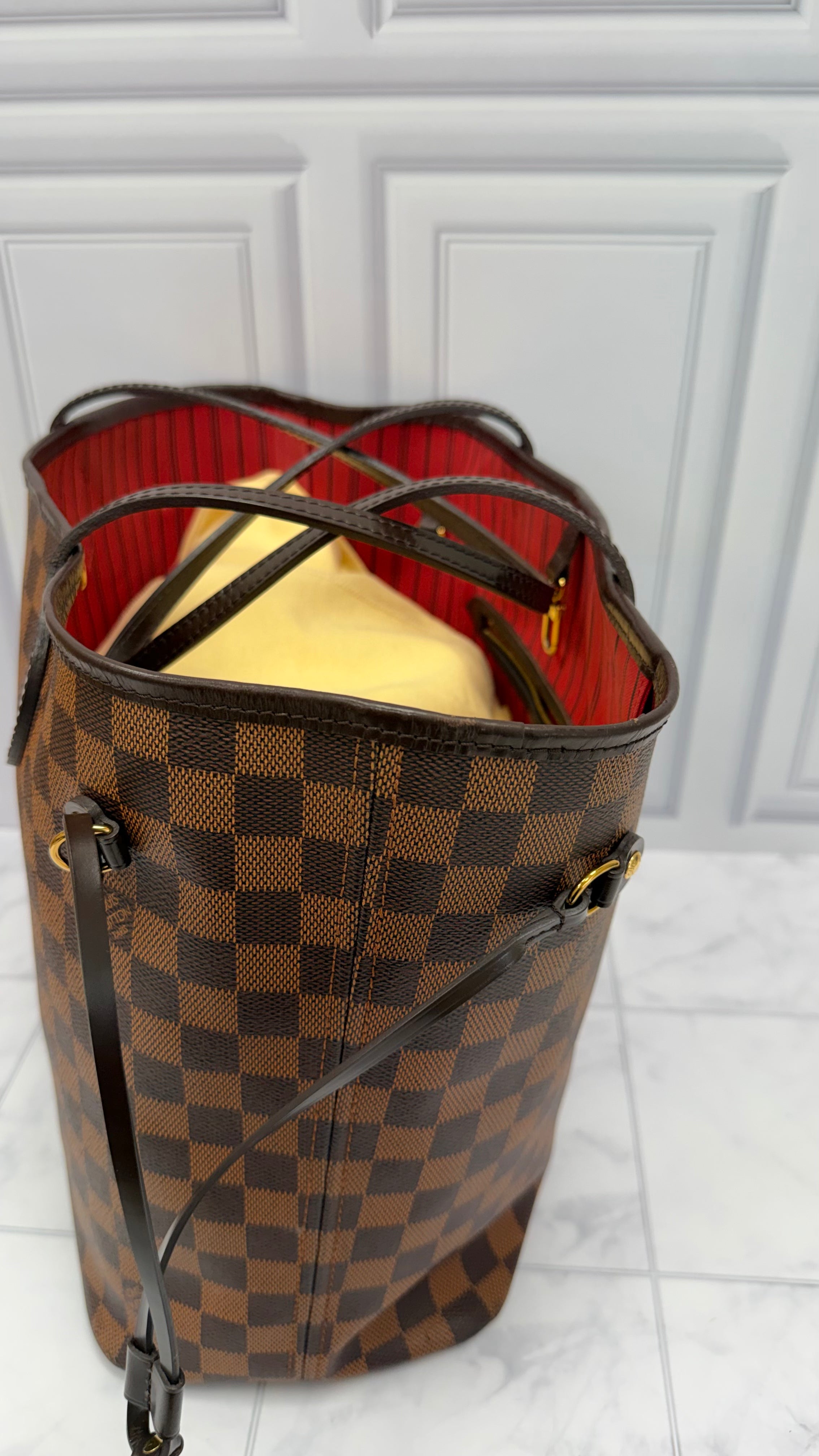 *DONS DROP* Louis Vuitton Damier Ebene Neverfull MM Tote Bag
