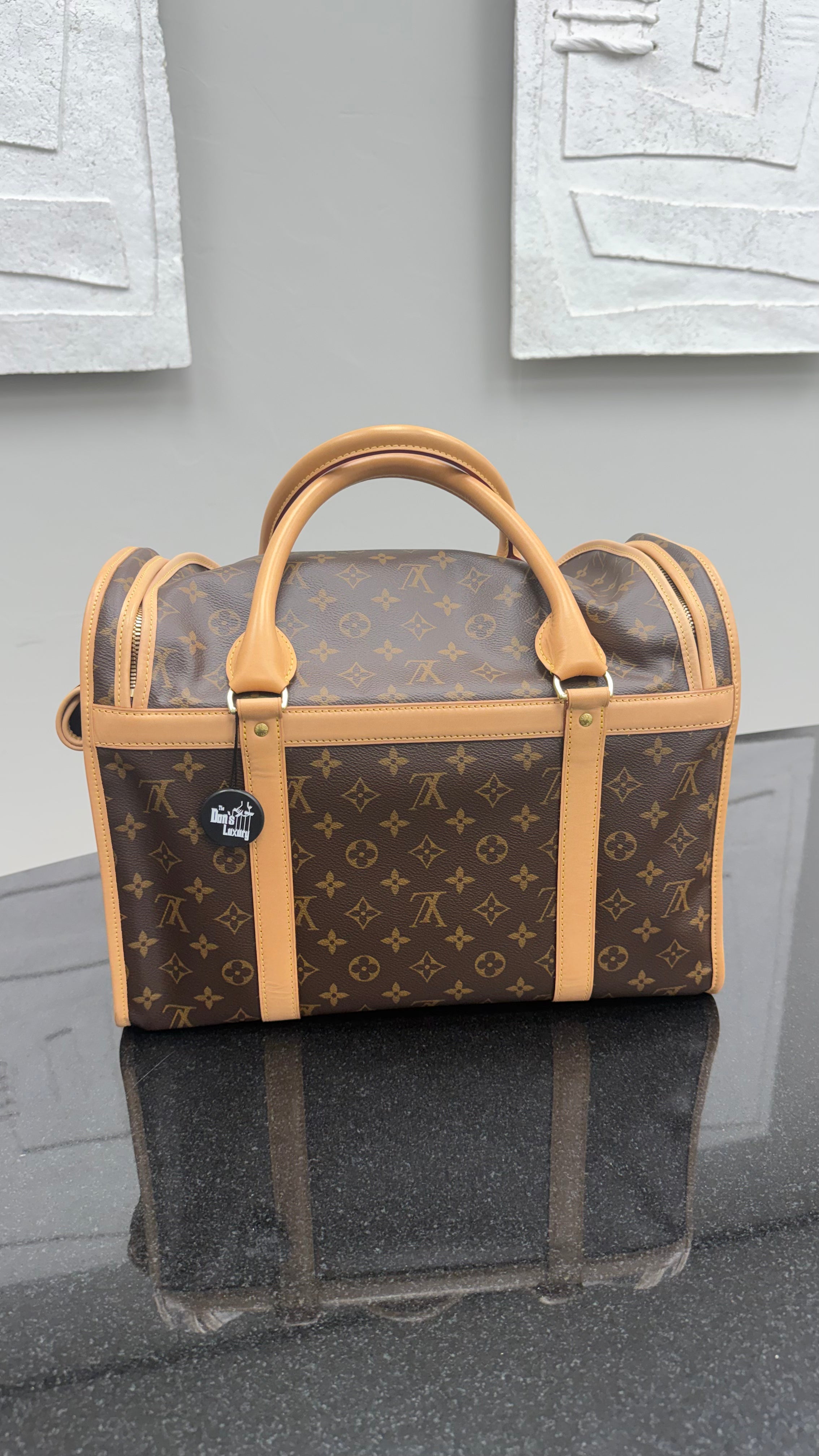 LIKE NEW - Louis Vuitton Monogram Sac Chien 40 Pet Carrier