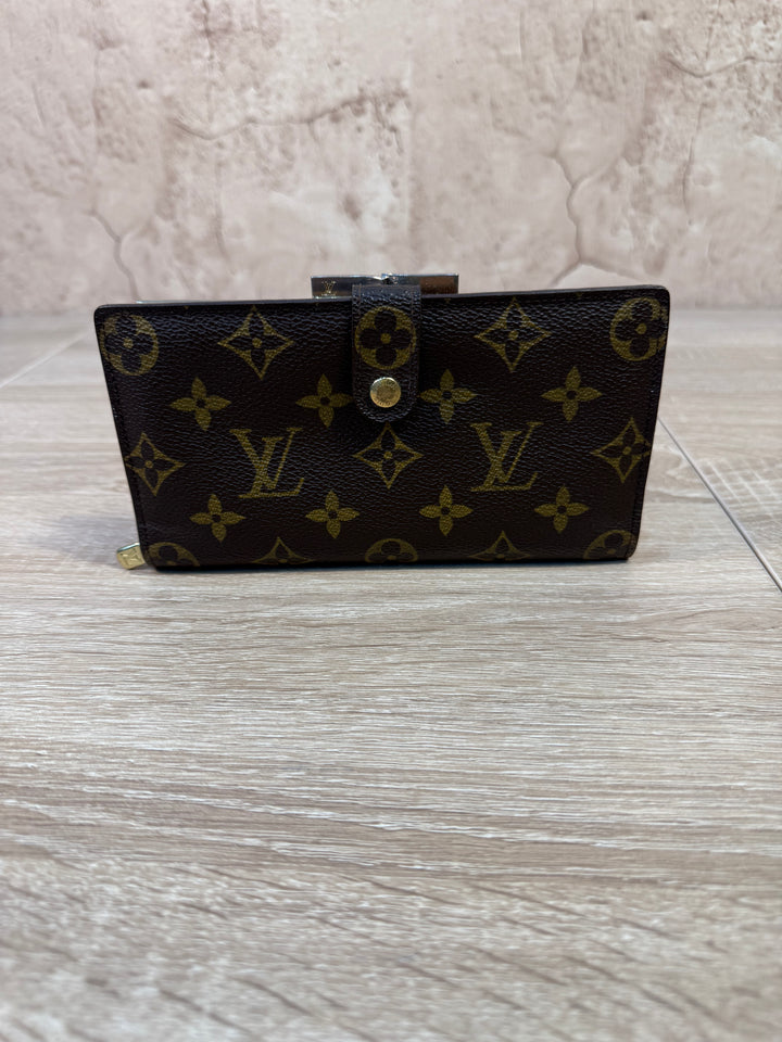 Louis Vuitton Monogram French Kisslock Clasp Wallet