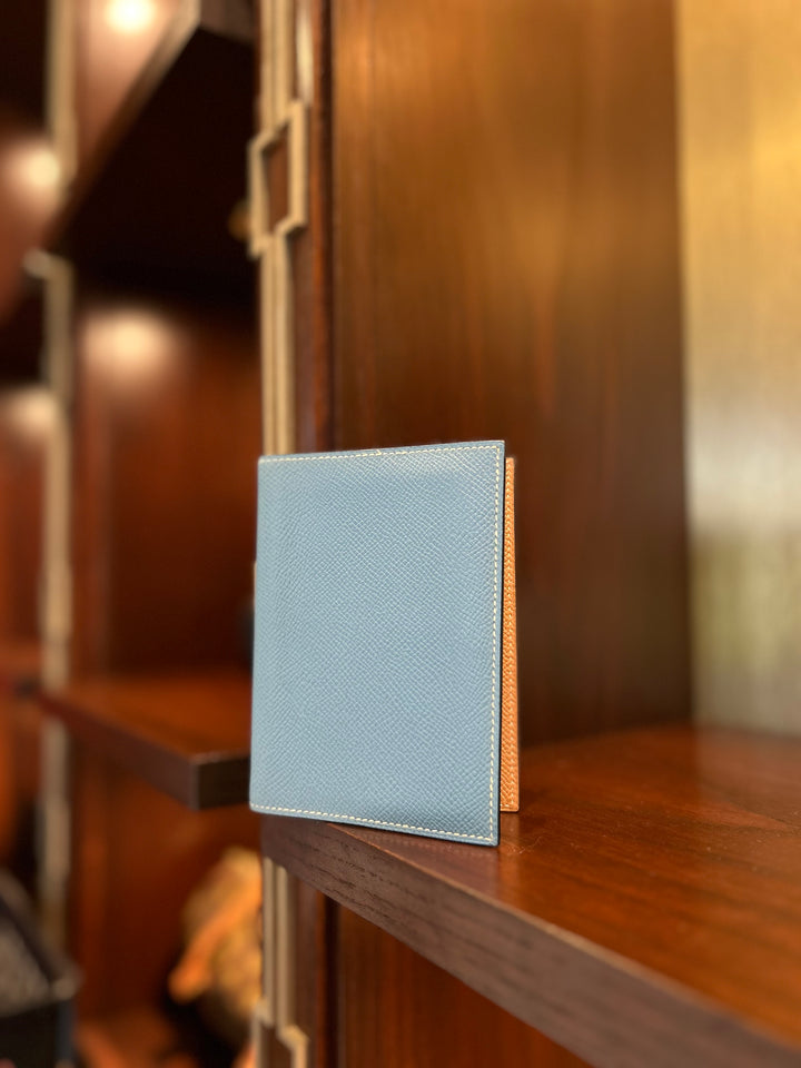 Hermes Blue Leather Agenda Cover