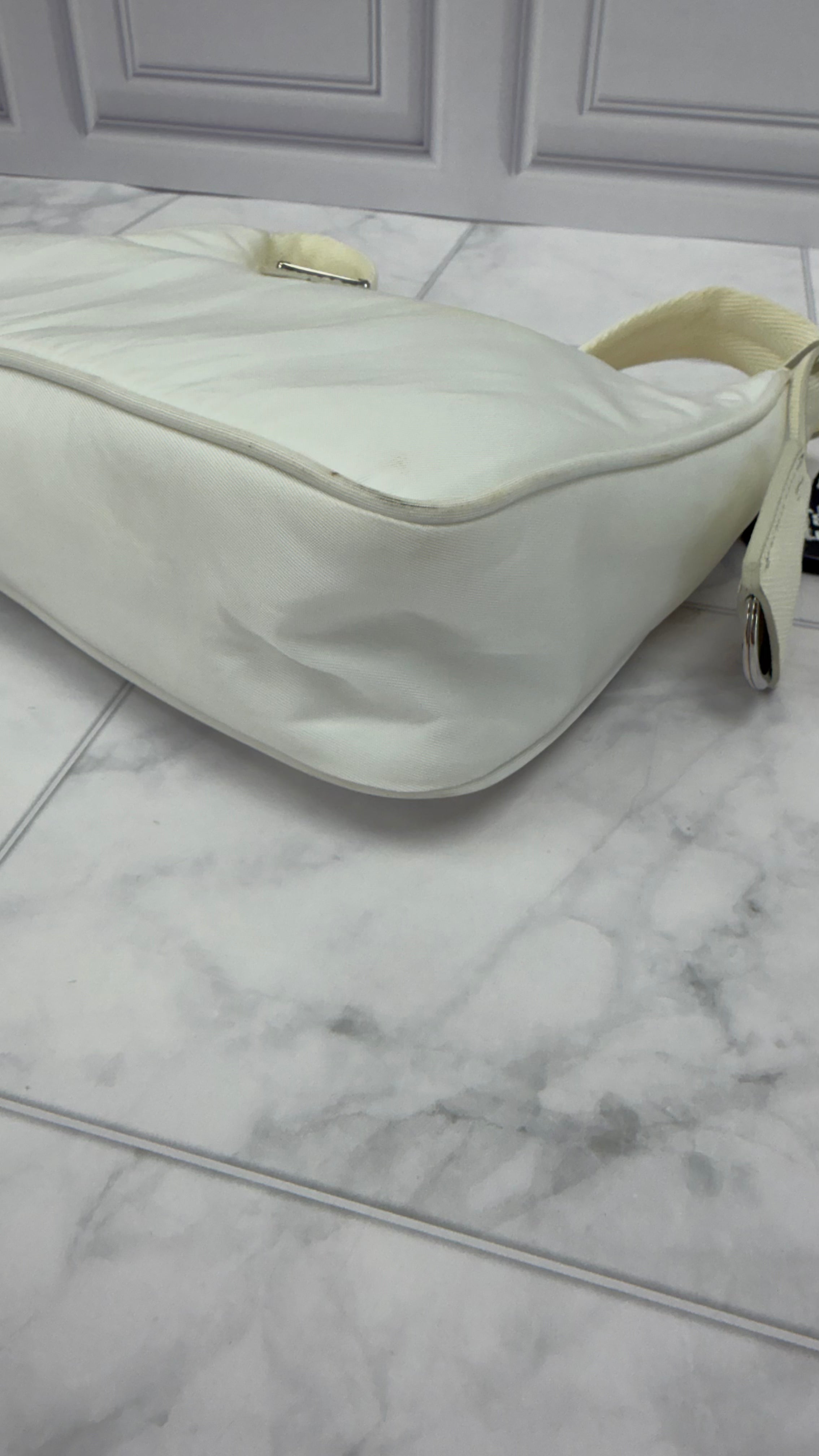 *DONS DROP* Prada White Nylon Re-Edition Mini Shoulder Bag