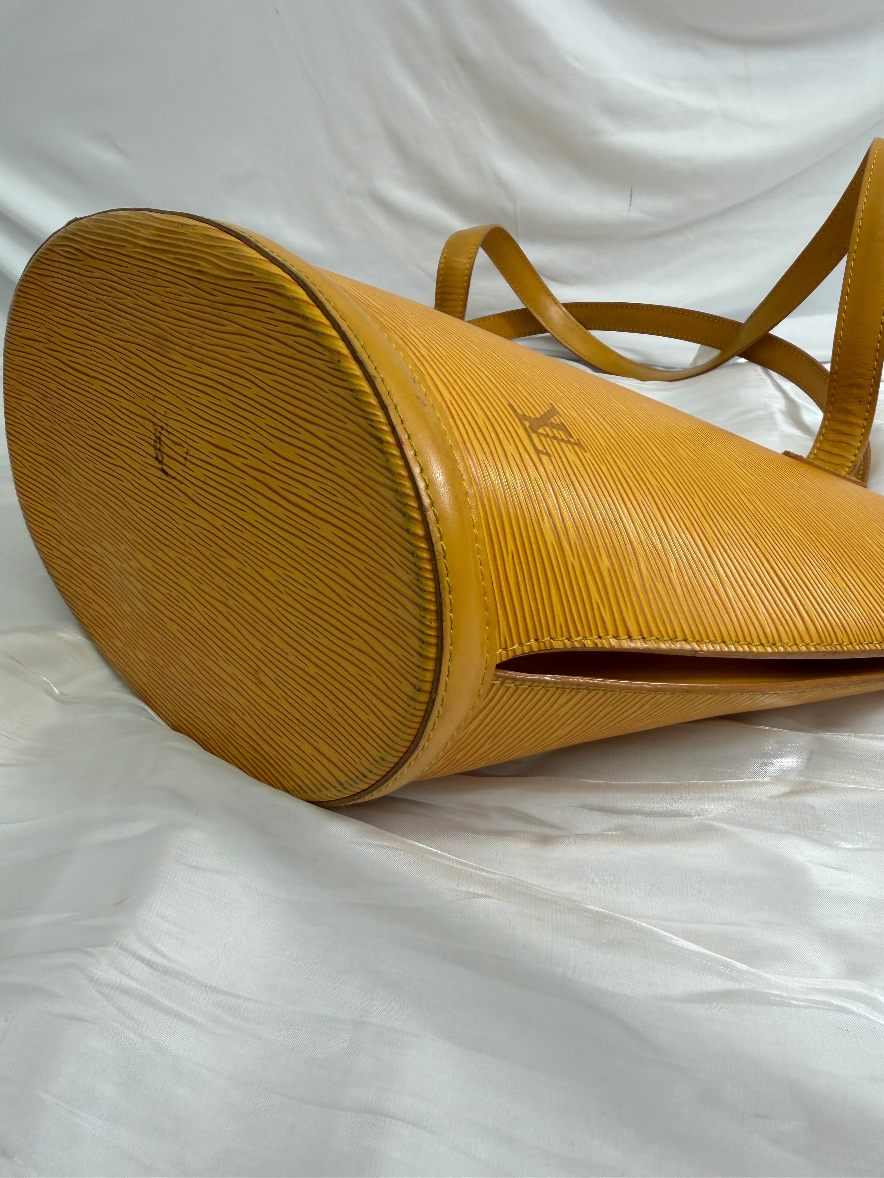 Louis Vuitton Yellow Epi Saint Jacques Tote