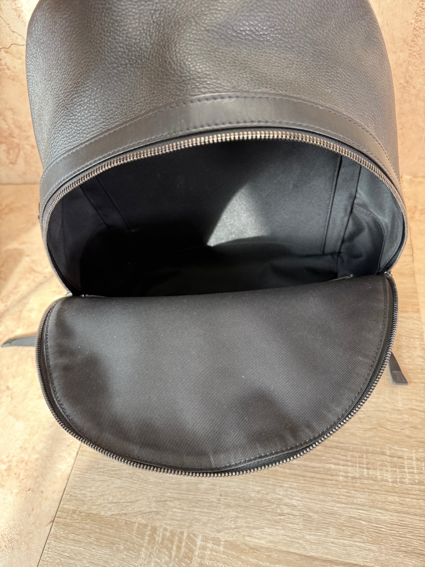 Louis Vuitton Black Leather Takeoff Backpack