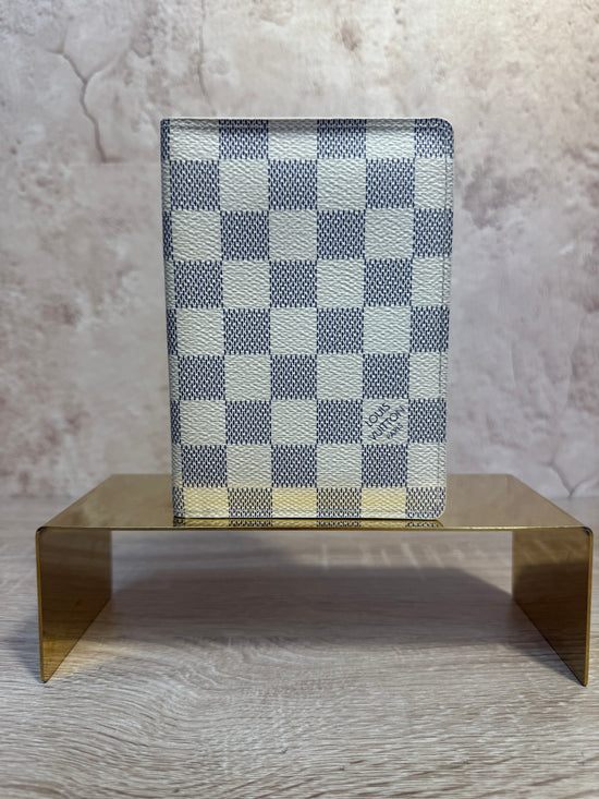 Louis Vuitton Damier Azur Passport Holder