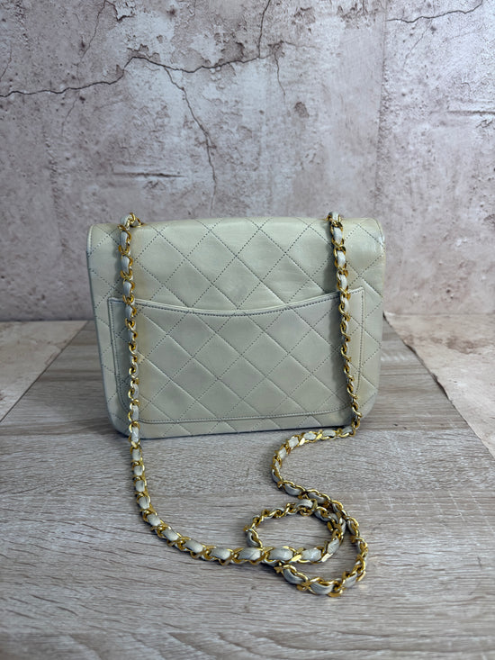 Chanel Beige Lambskin Flap Bag