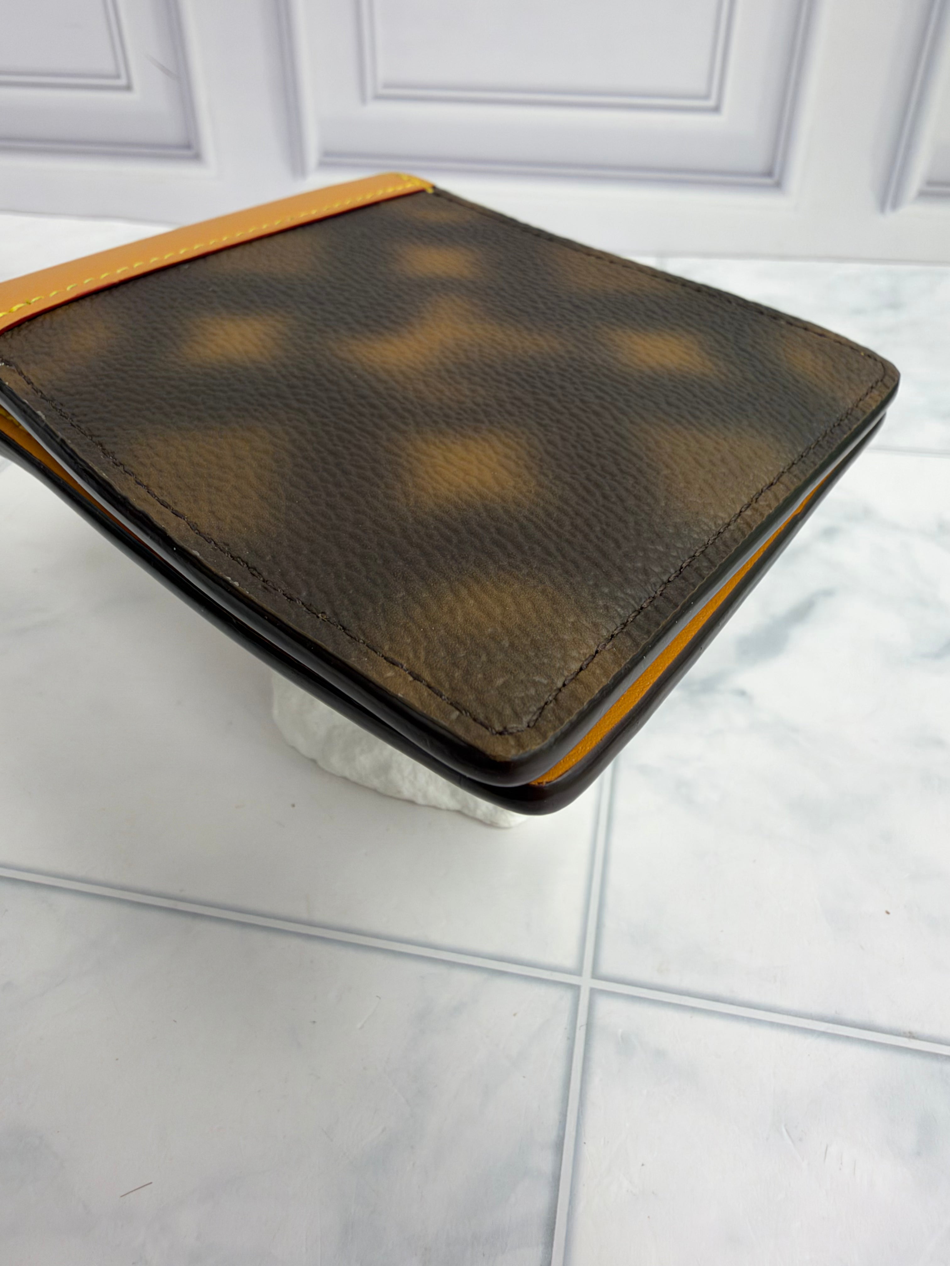 LIKE NEW - Louis Vuitton Brown Blurry Monogram Slender Wallet