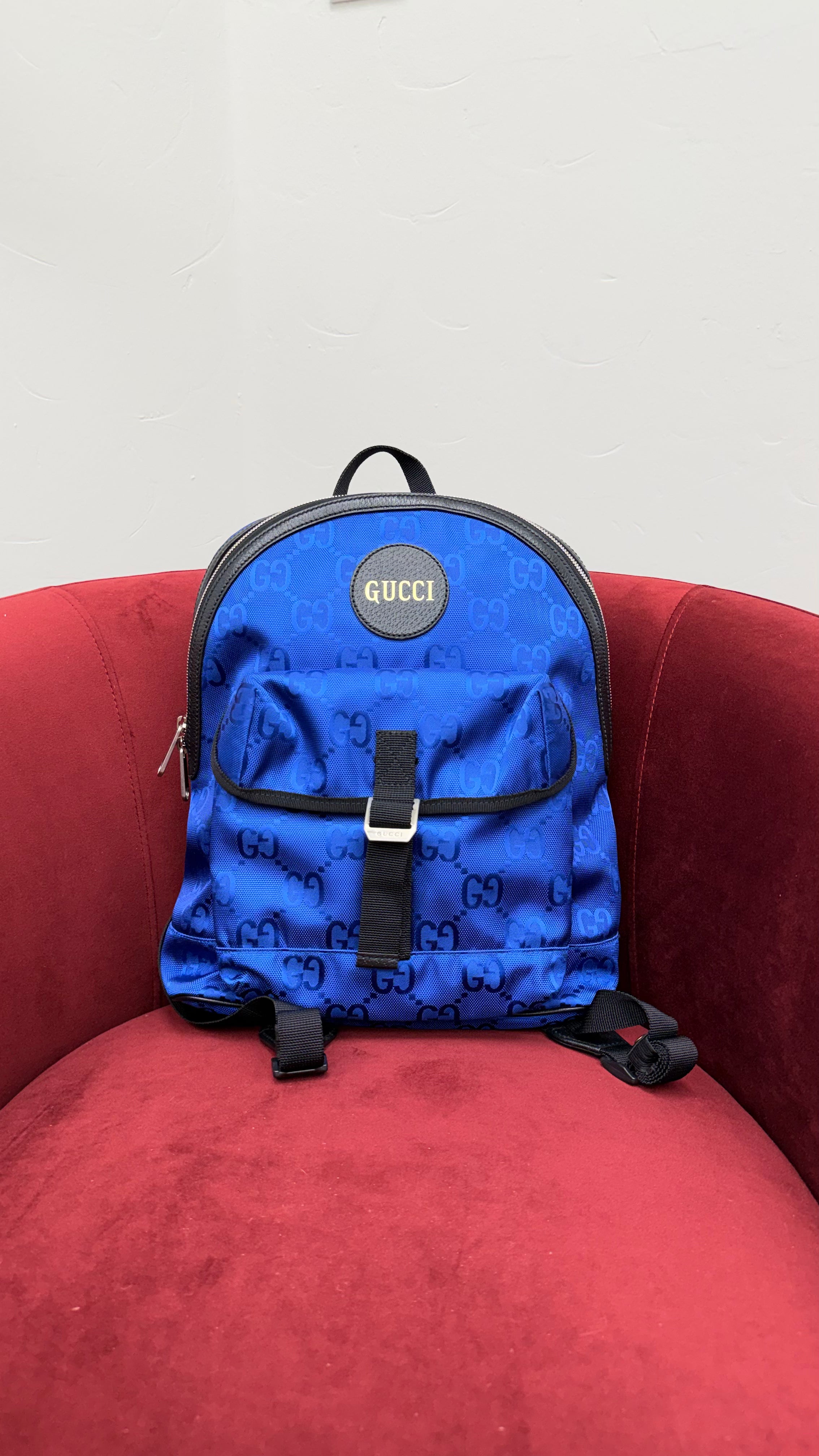 *DONS DROP* Gucci Blue GG Econyl Nylon Off The Grid Backpack