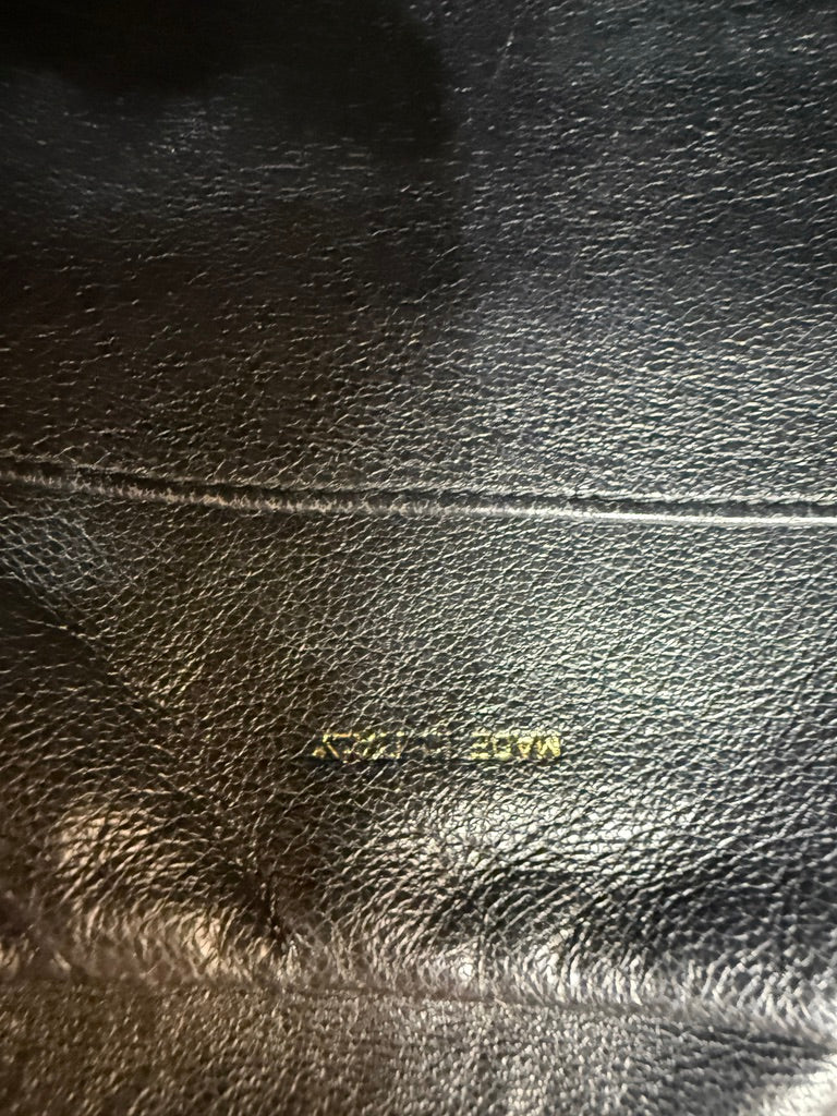 Chanel Black Lambskin Triple CC Tassel Camera Bag