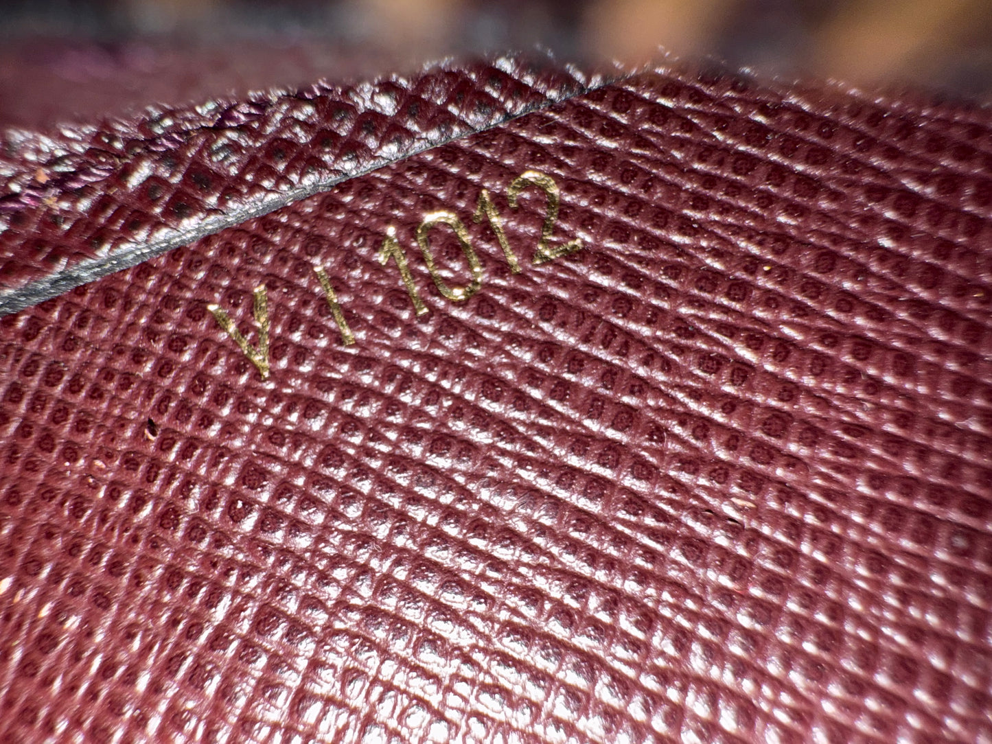 Louis Vuitton Burgundy Taiga Leather Baikal Clutch Bag