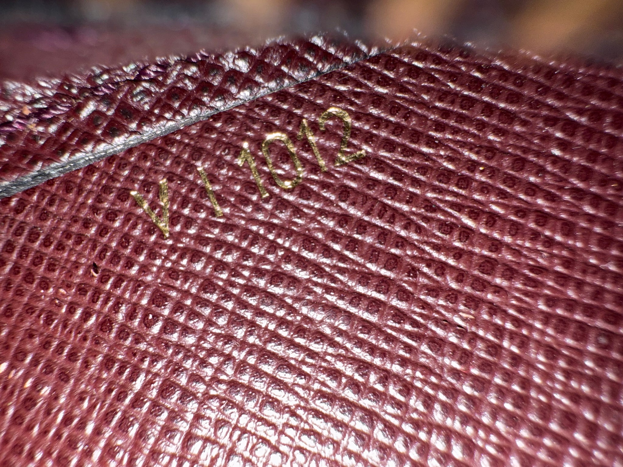 Louis Vuitton Burgundy Taiga Leather Baikal Clutch Bag