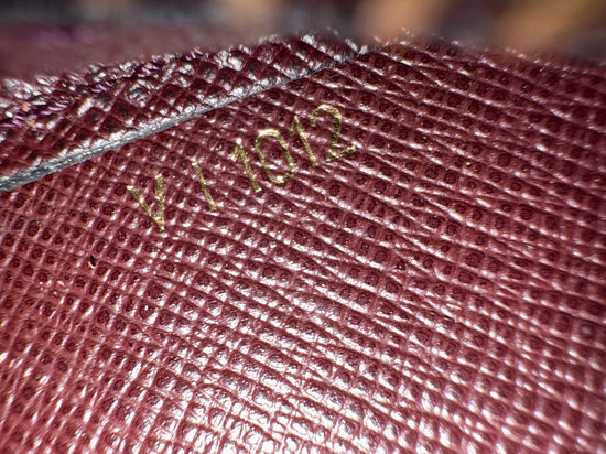 Louis Vuitton Burgundy Taiga Leather Baikal Clutch Bag