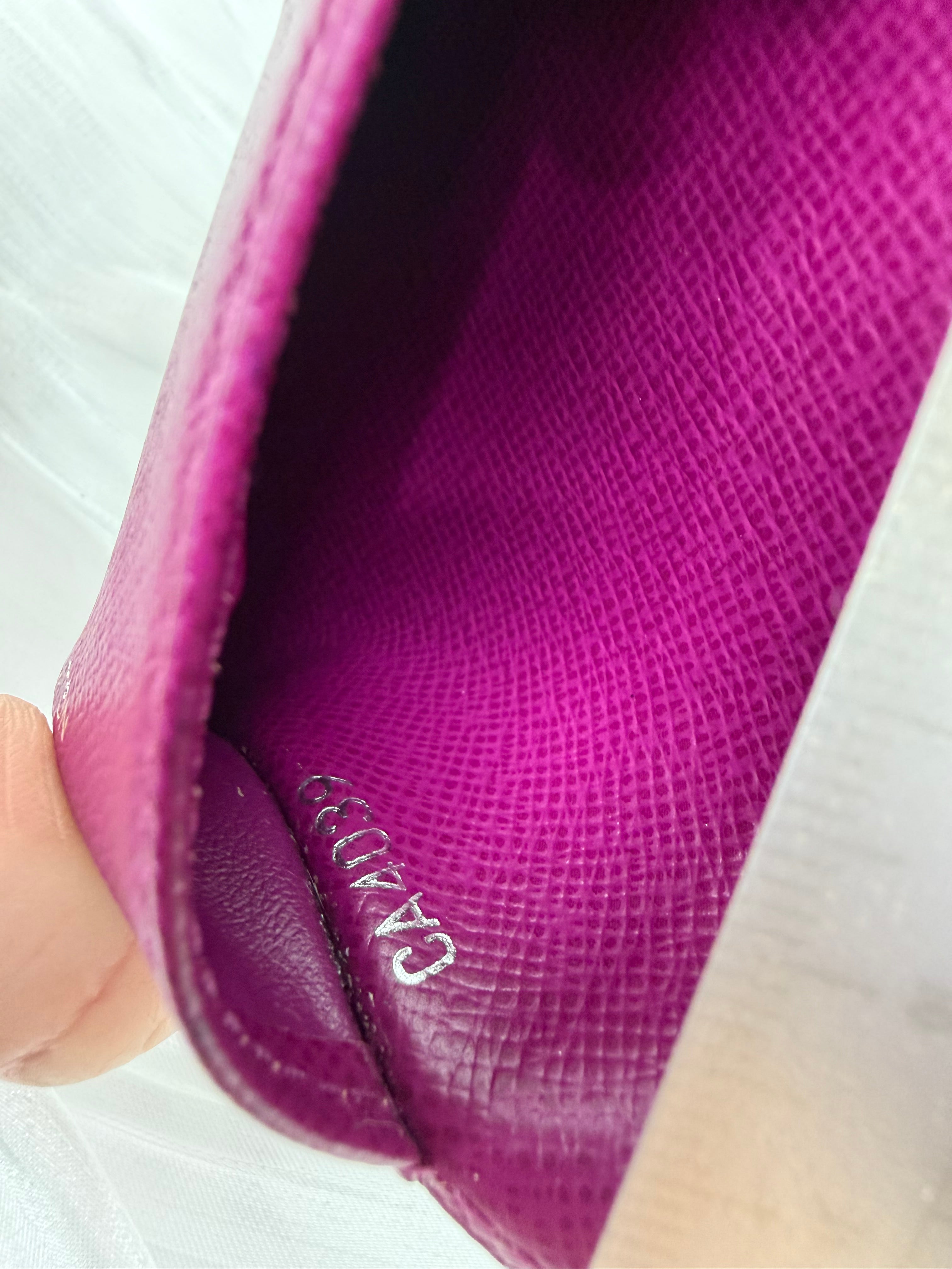 Louis Vuitton Dark Plum Epi Leather Passport Agenda PM