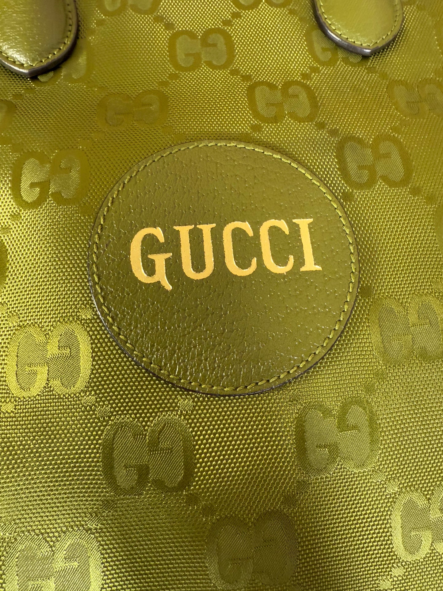 Gucci Green GG Econyl Off the Grid Tote Bag