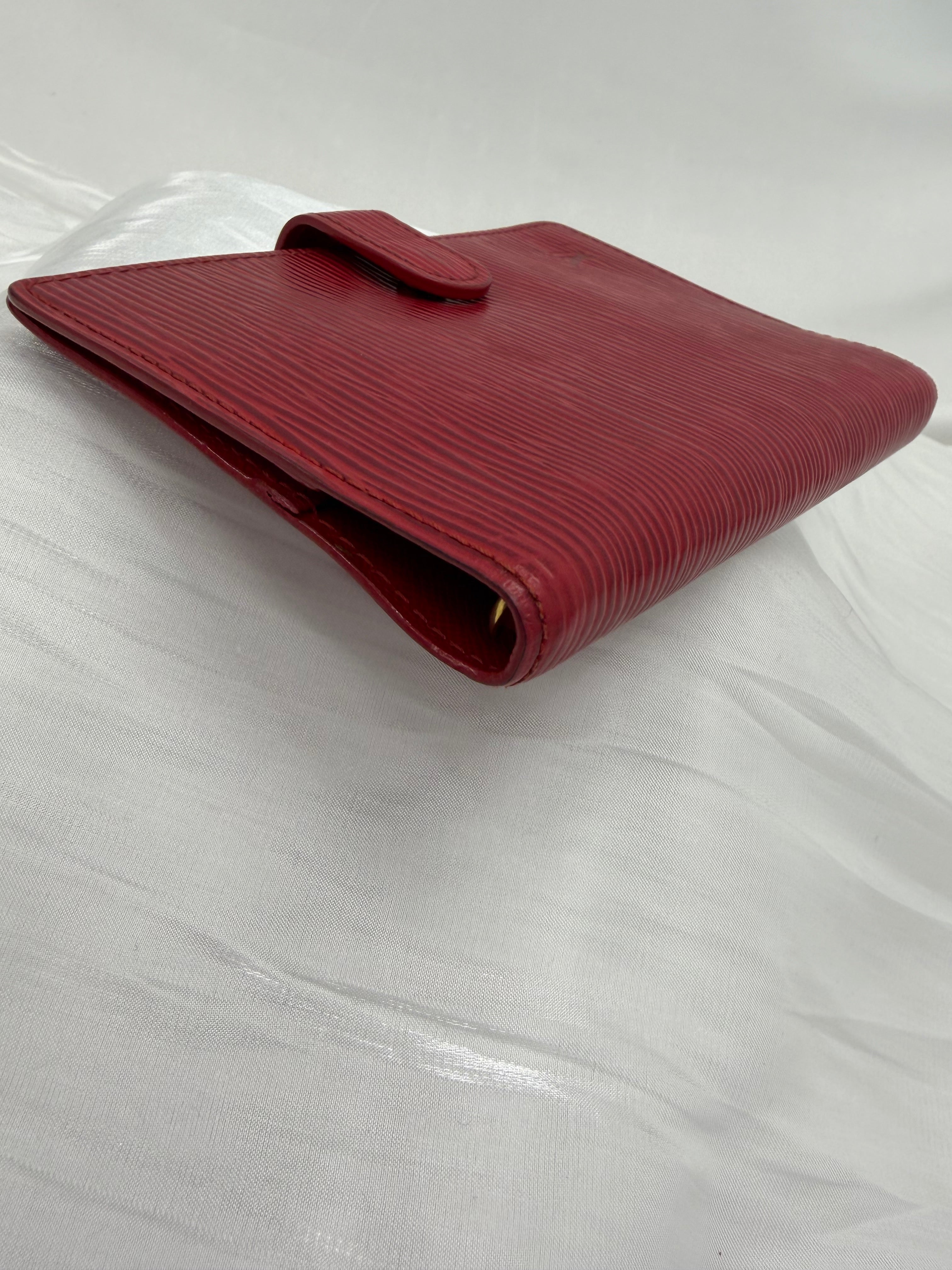 Louis Vuitton Red Epi Leather Passport Agenda PM