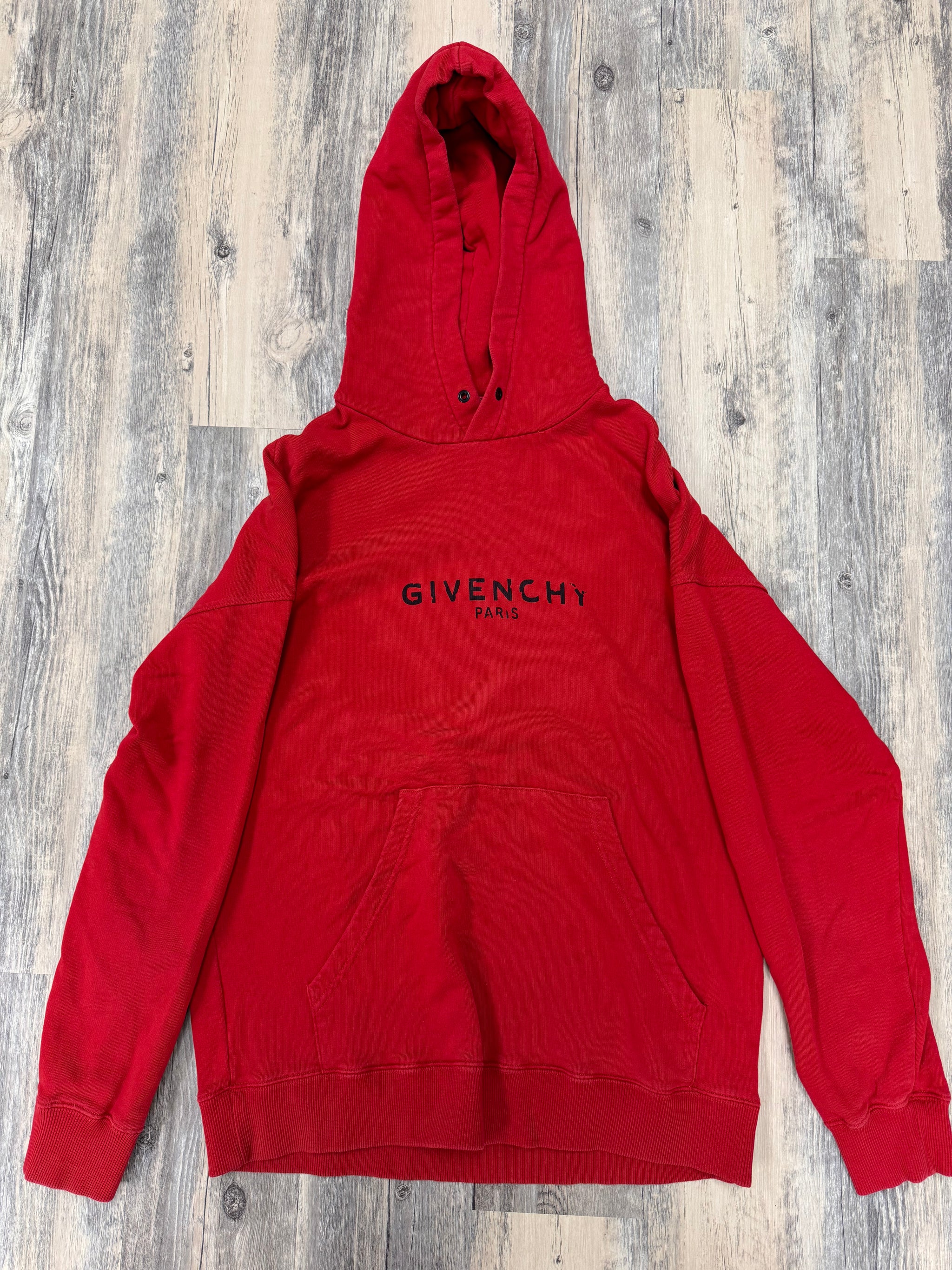 Givenchy Red Pullover Hoodie