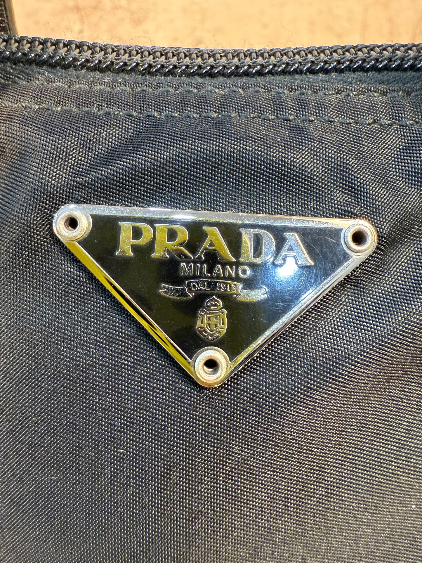 Prada Black Nylon Hand Bag