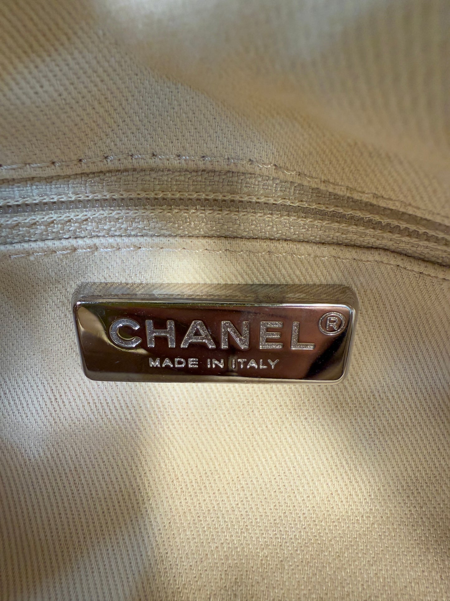 Chanel Denim Canvas Luxe Ligne Shoulder Bag