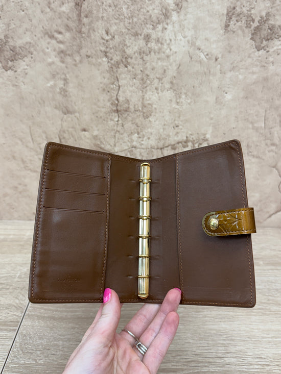 Louis Vuitton Bronze Vernis Passport Agenda PM