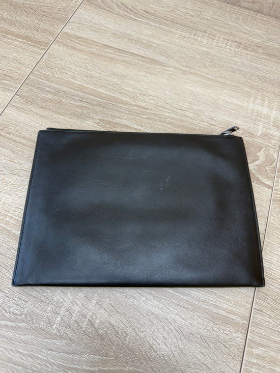 Saint Laurent YSL Black Leather Pouch