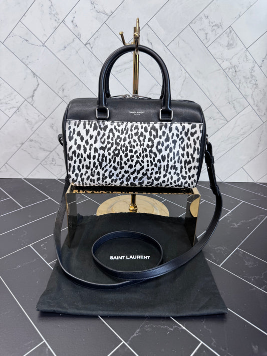 Saint Laurent Leopard Mini Crossbody Bag