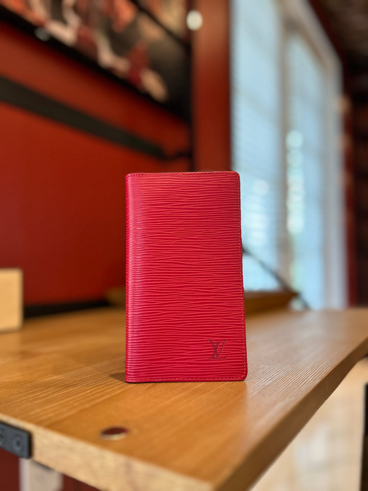 Louis Vuitton Red Epi Long Wallet