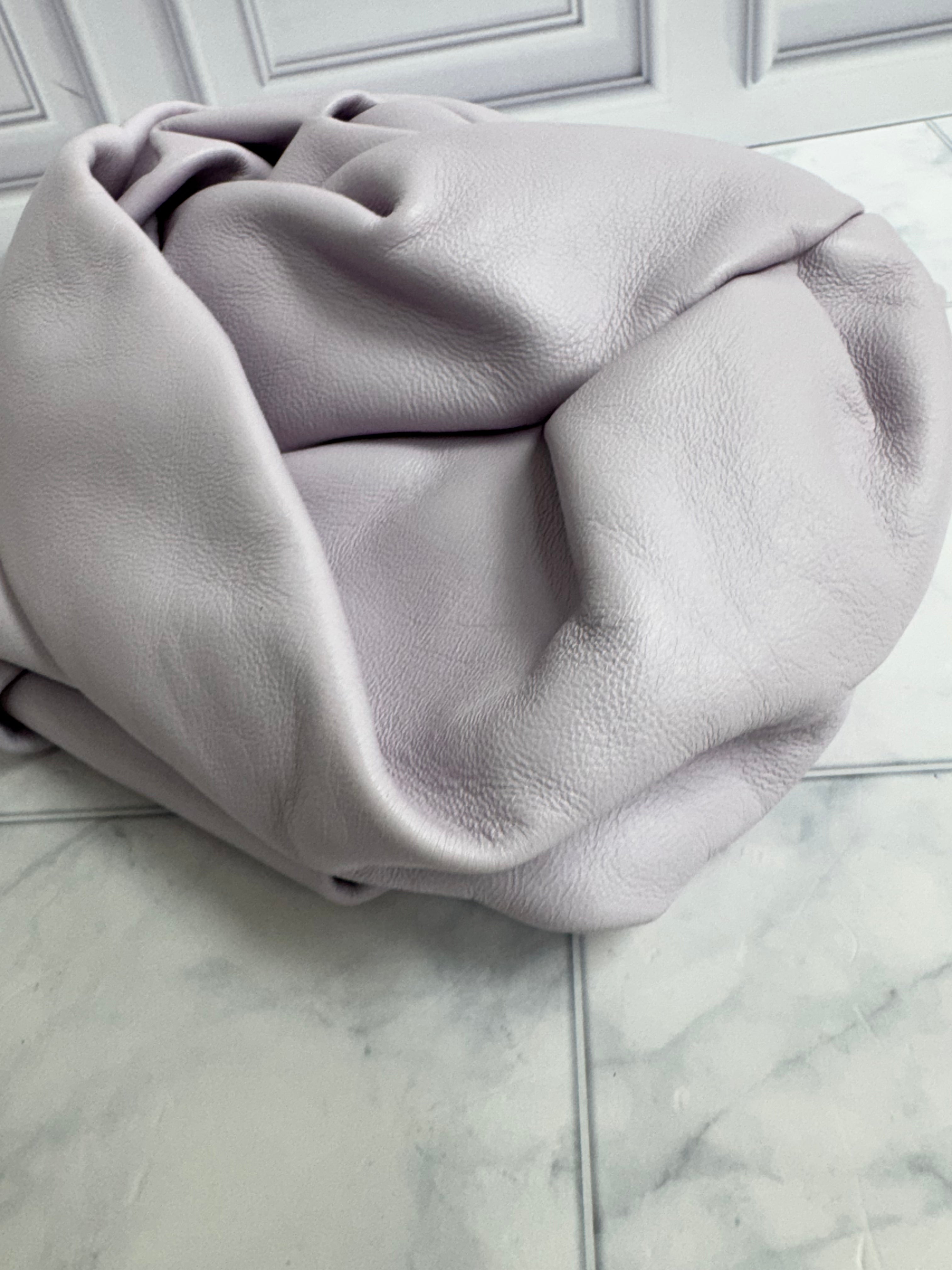 Burberry Light Purple Leather Rose Clutch