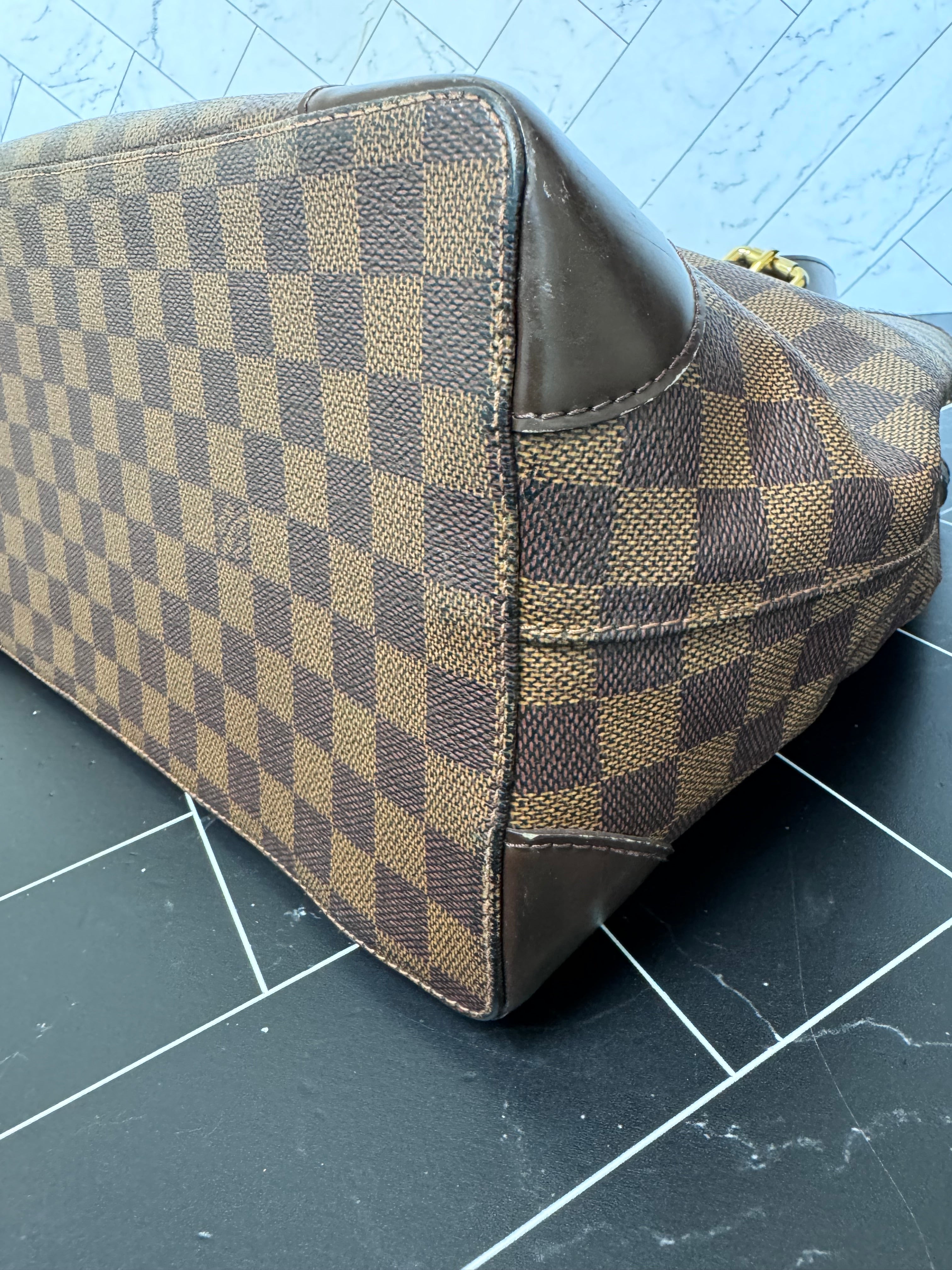 Louis Vuitton Damier Ebene Hampstead MM Shoulder Bag