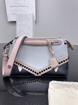 Fendi Tricolor Leather By The Way Monster 2Way Bag